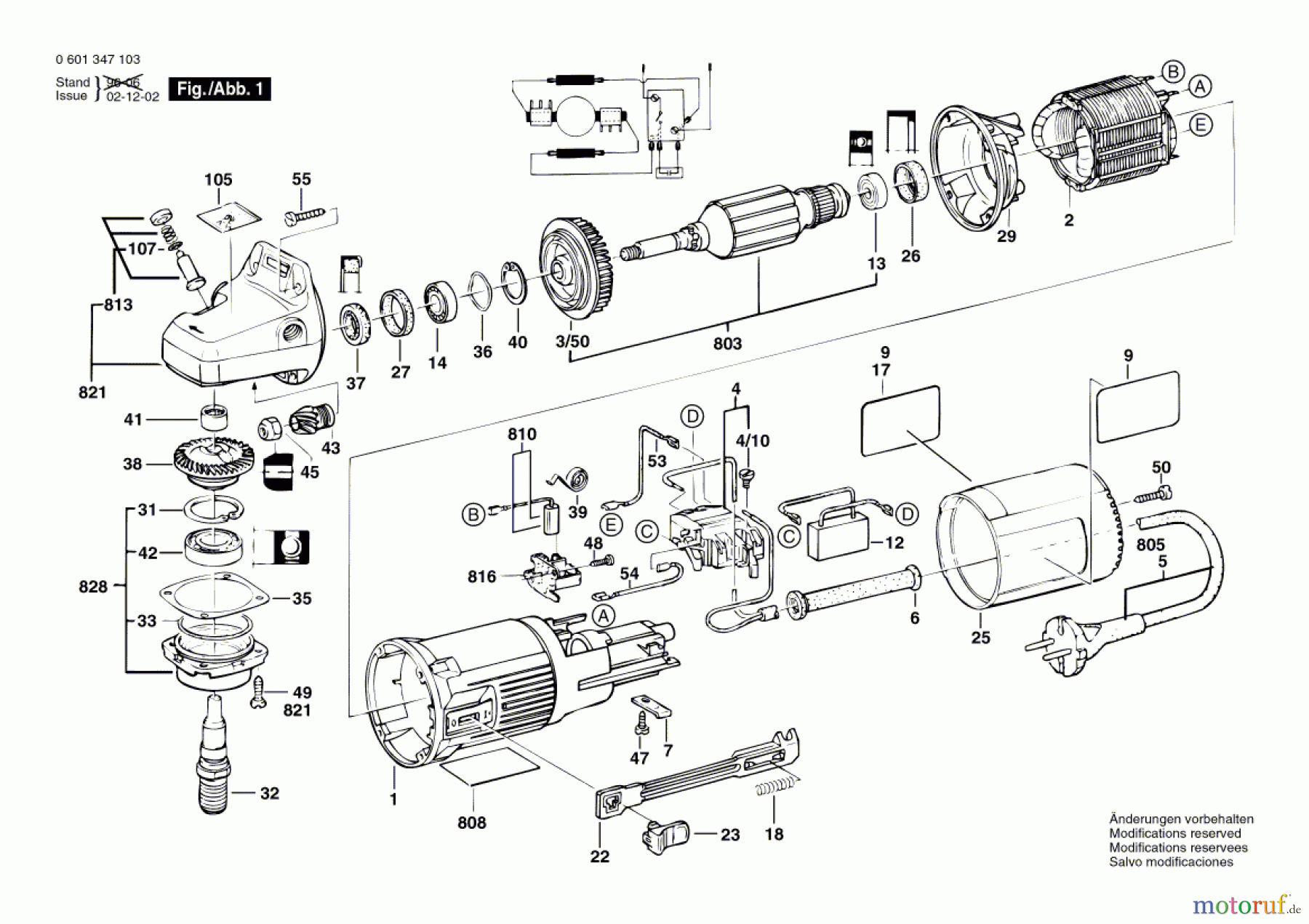  Bosch Werkzeug Winkelschleifer GWS 7-115 Seite 1