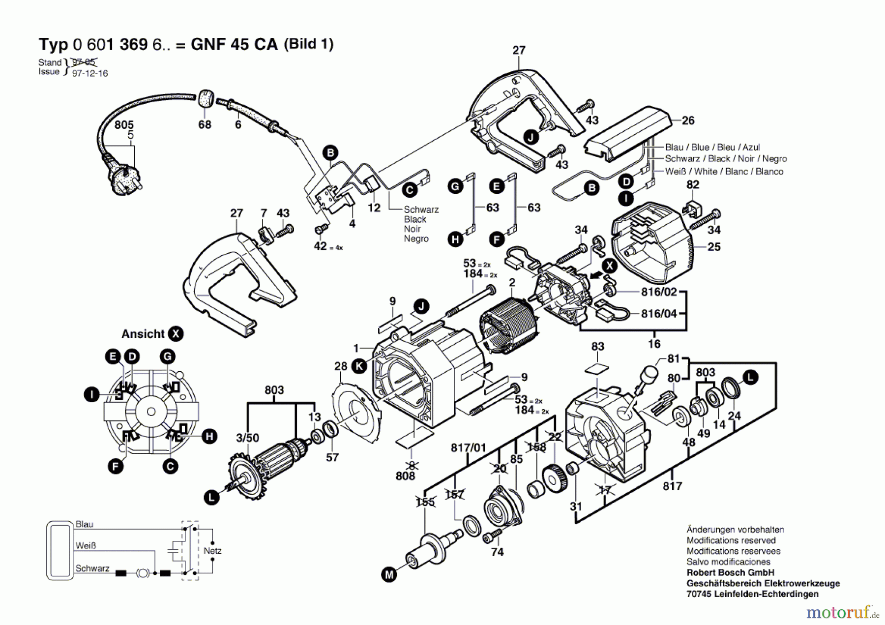  Bosch Werkzeug Mauernutfräse GNF 45 CA Seite 1