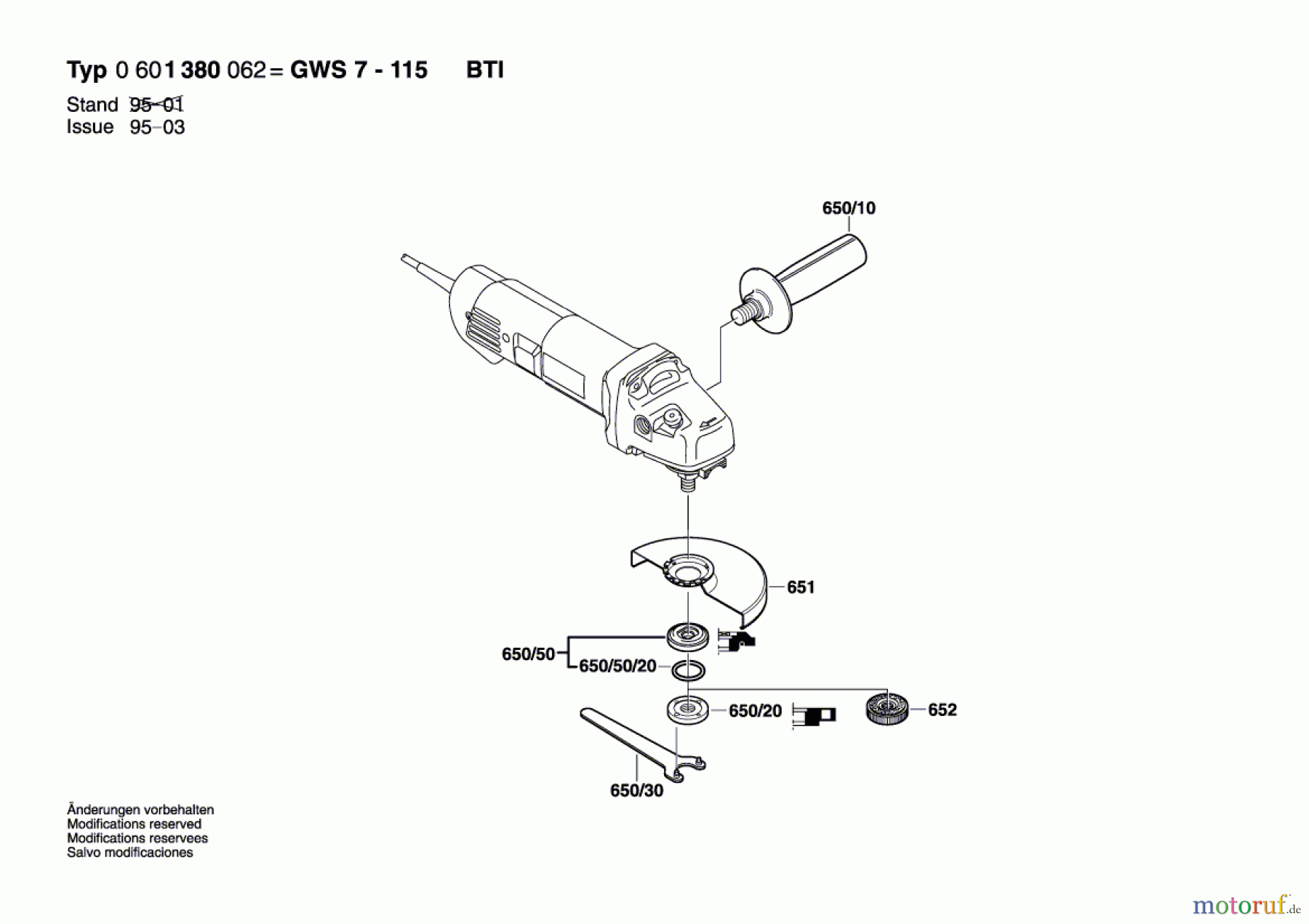  Bosch Werkzeug Winkelschleifer GWS 7-115 Seite 2