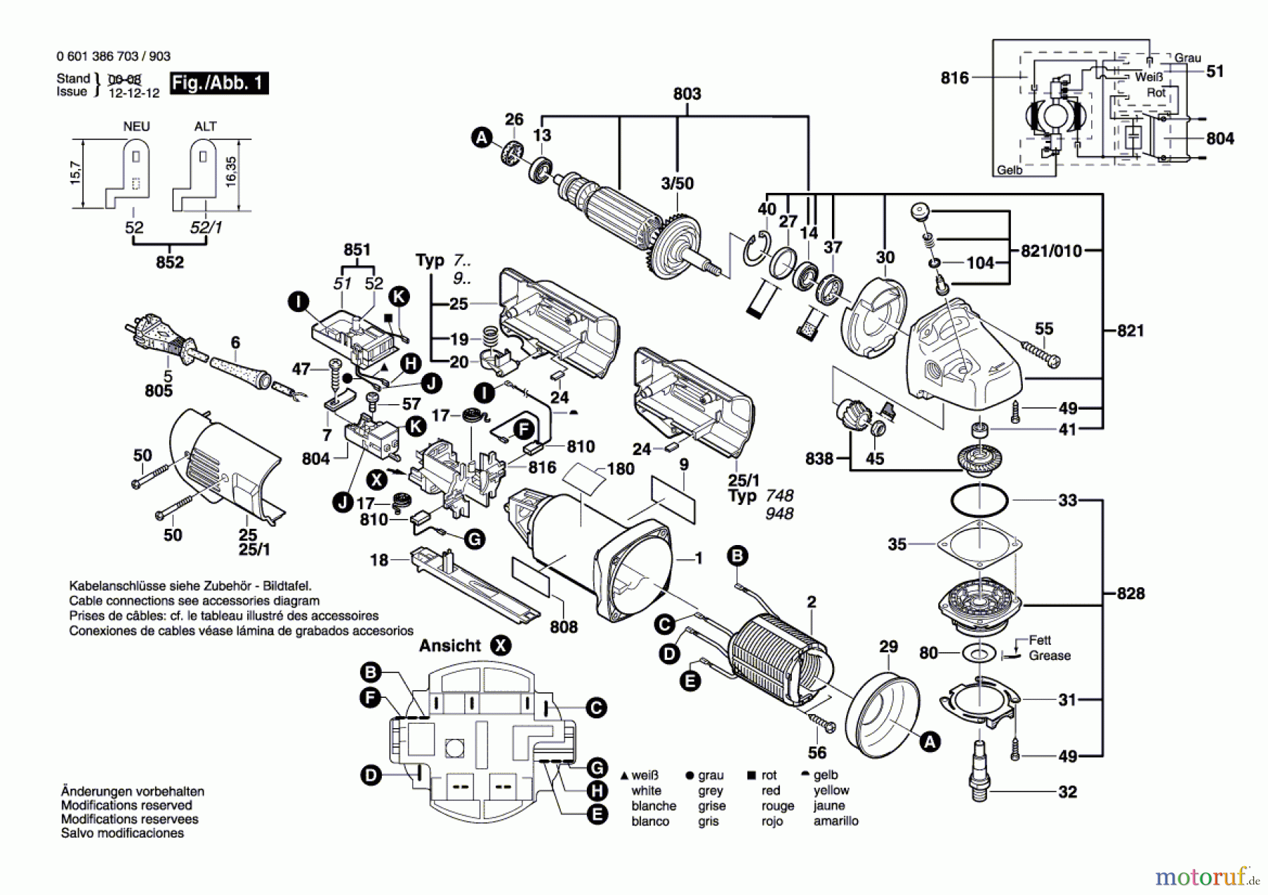  Bosch Werkzeug Winkelschleifer GWS 14-150 C Seite 1