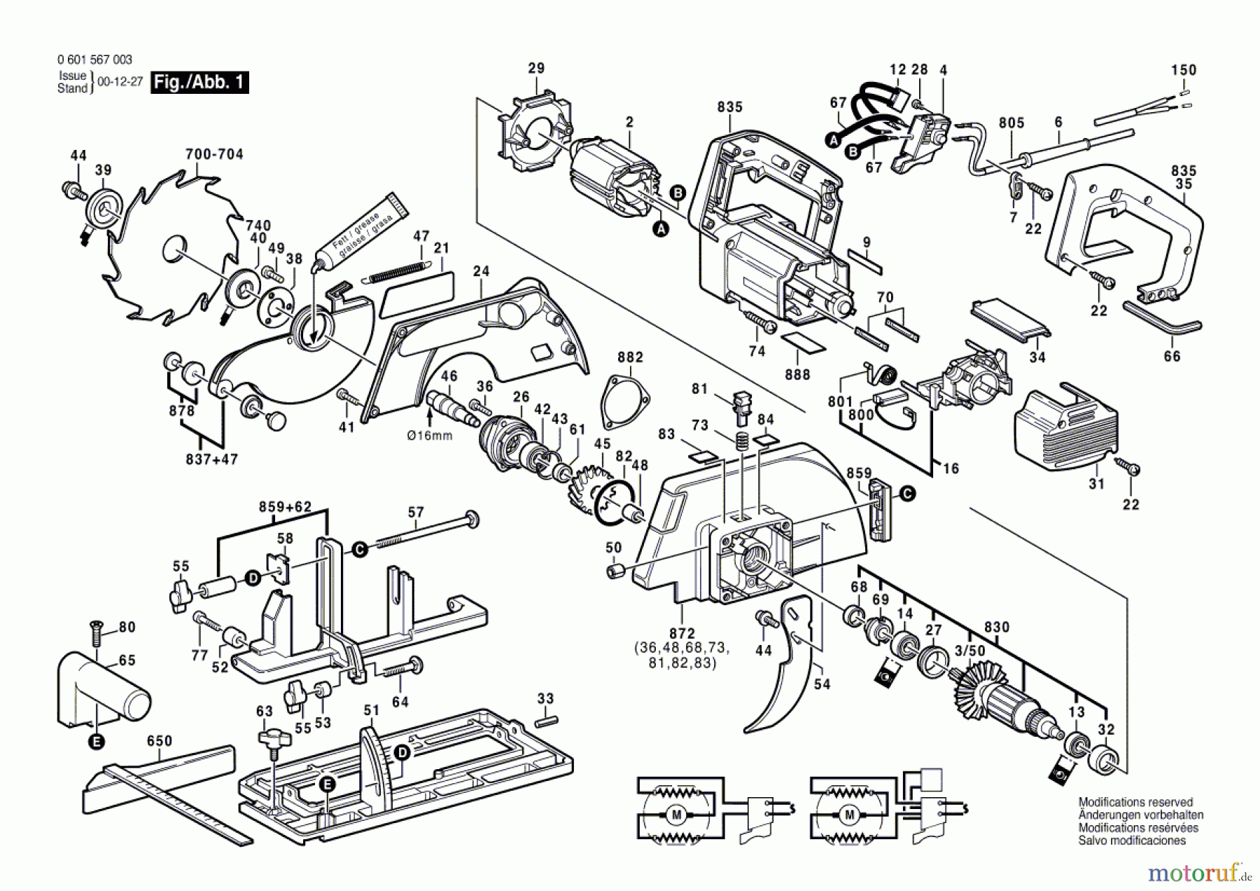  Bosch Werkzeug Handkreissäge GKS 55 Seite 1