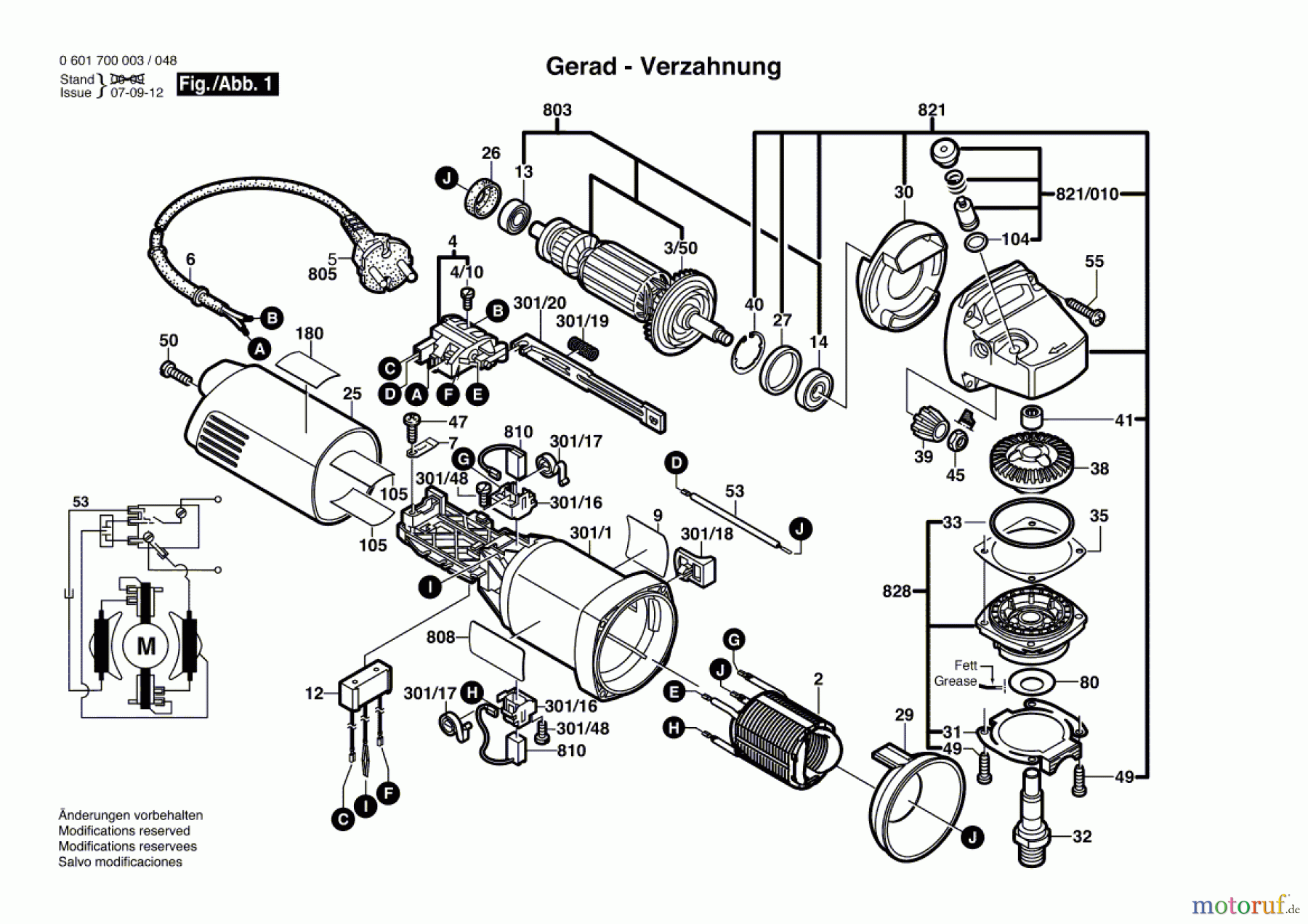  Bosch Werkzeug Winkelschleifer GWS 7-115 Seite 1