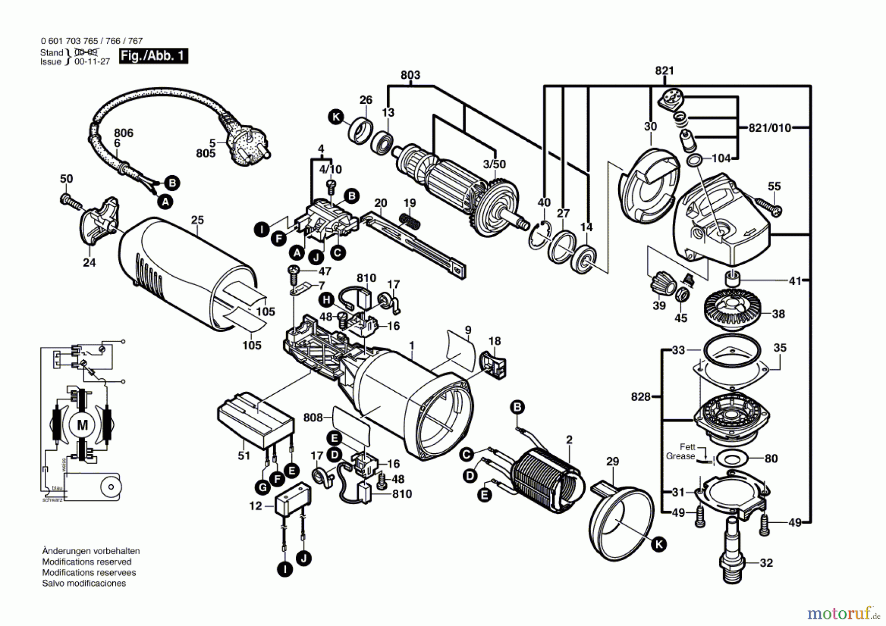  Bosch Werkzeug Winkelschleifer EWS 125-E Seite 1
