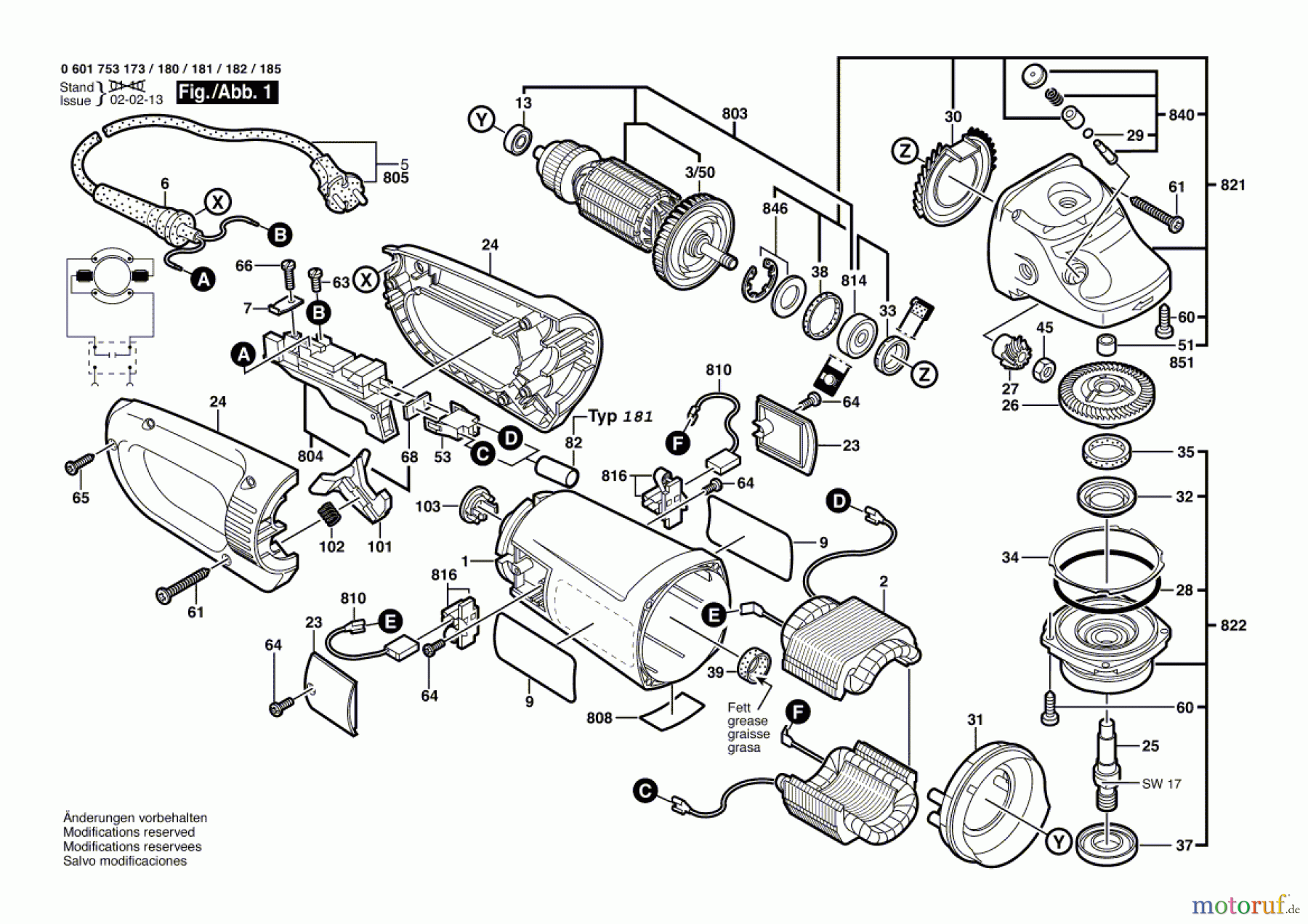  Bosch Werkzeug Winkelschleifer GWS 23-180 + SDS Seite 1