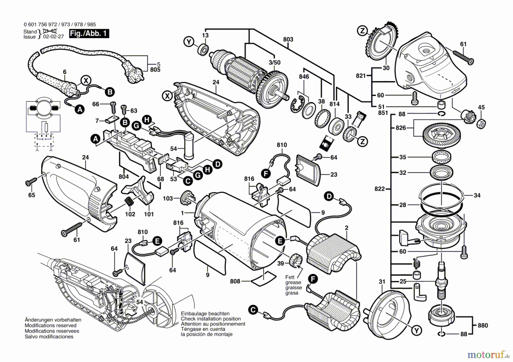  Bosch Werkzeug Winkelschleifer GWS 25-230 JS Seite 1