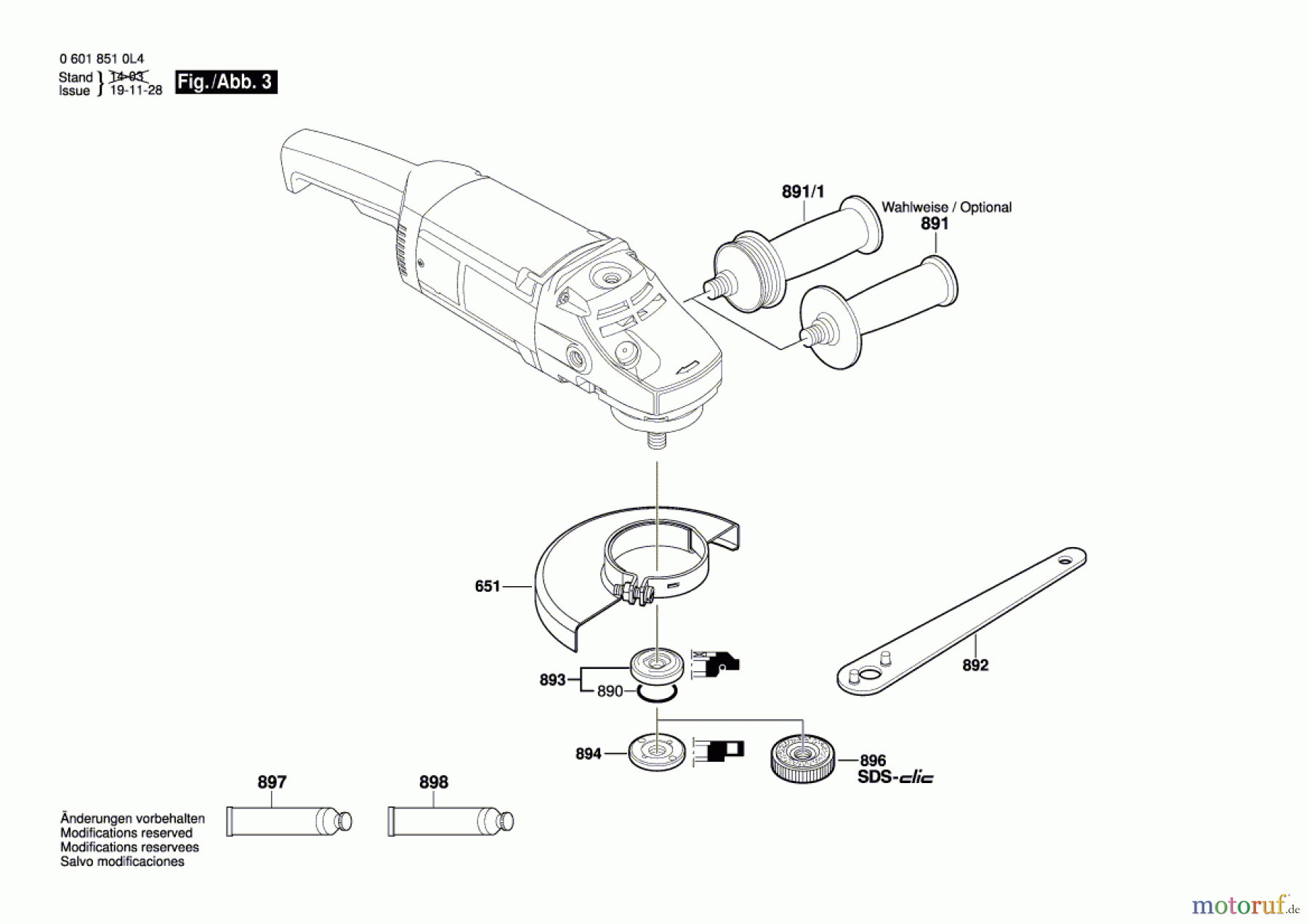  Bosch Werkzeug Winkelschleifer GWS 21-180 H Seite 3