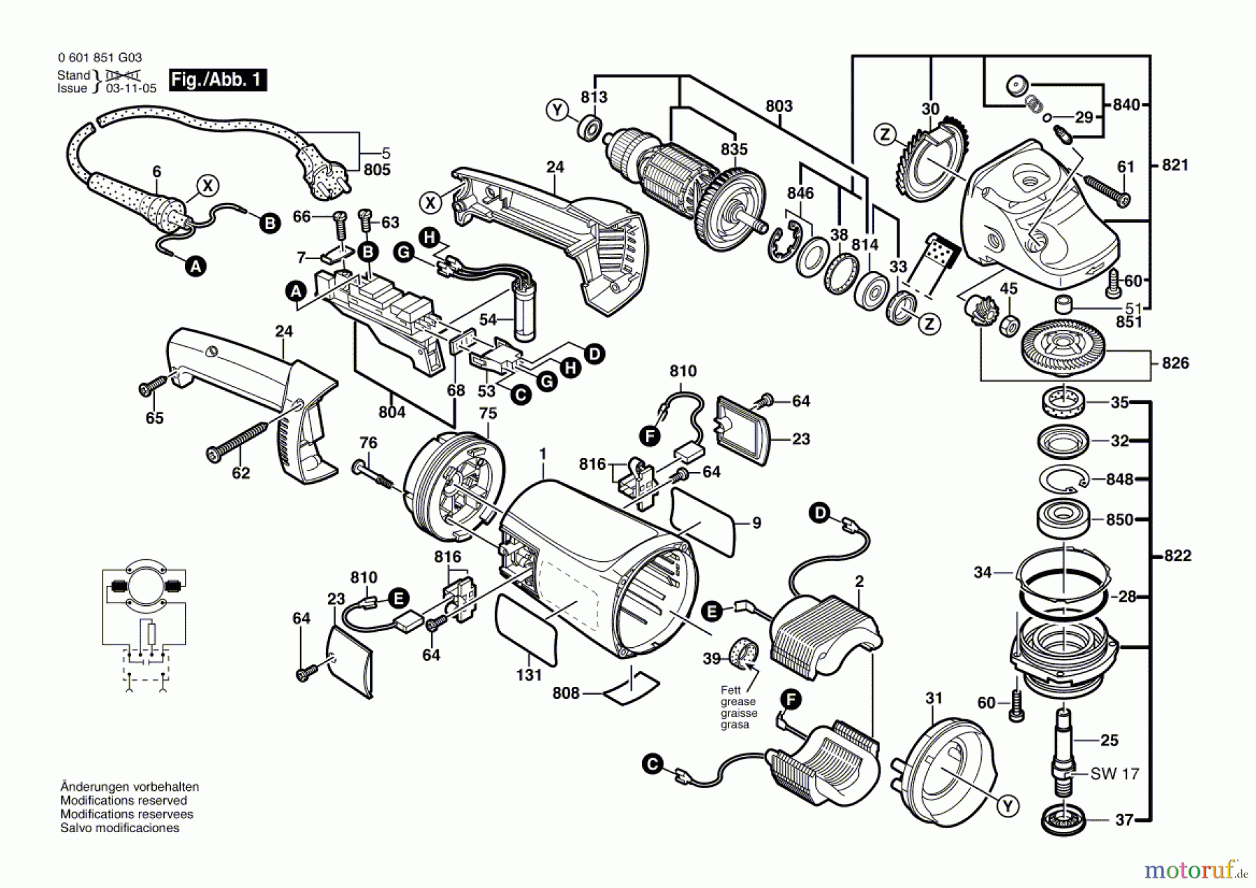  Bosch Werkzeug Winkelschleifer GWS 21-230 JHV Seite 1