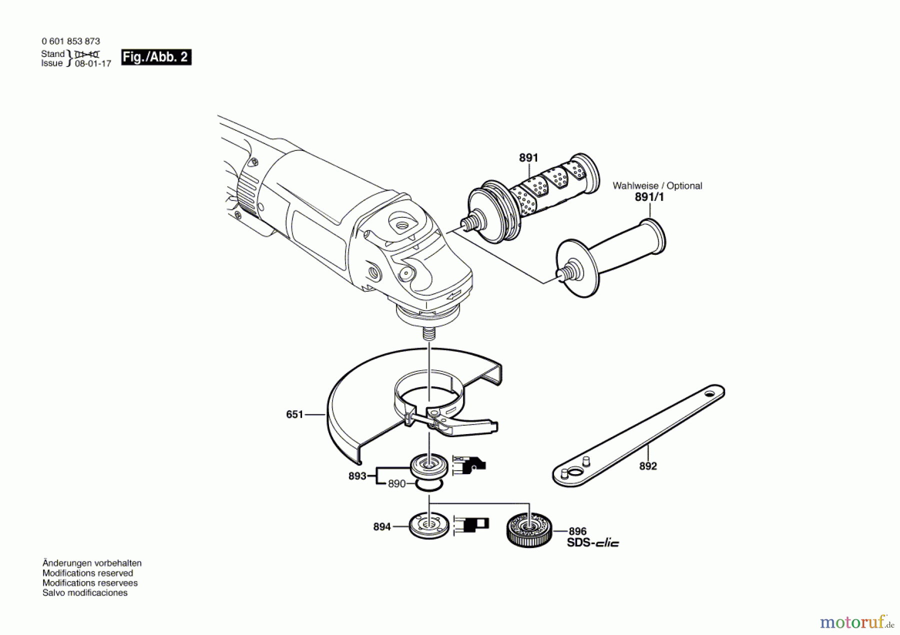  Bosch Werkzeug Winkelschleifer GWS 24-180 JB Seite 2