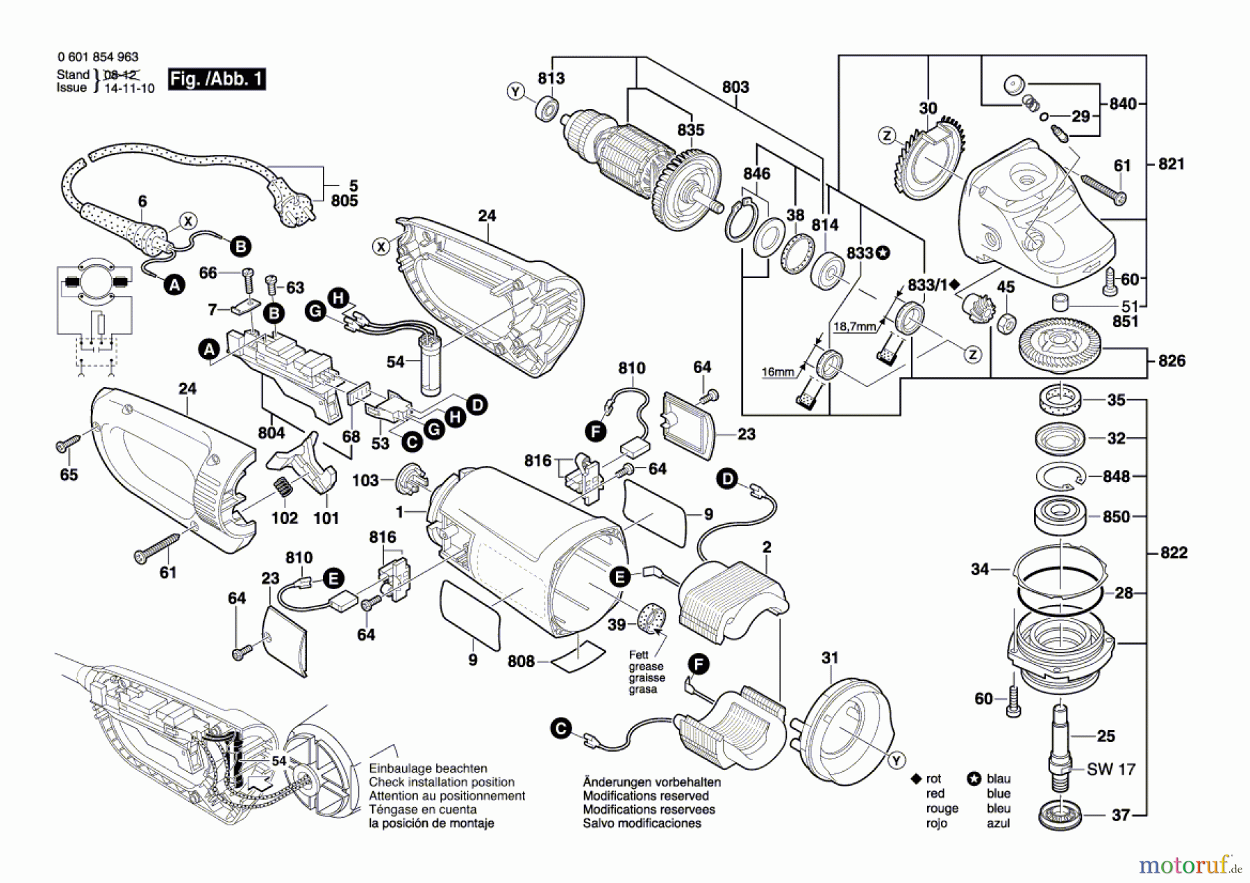  Bosch Werkzeug Winkelschleifer BAG-230 CLB Seite 1