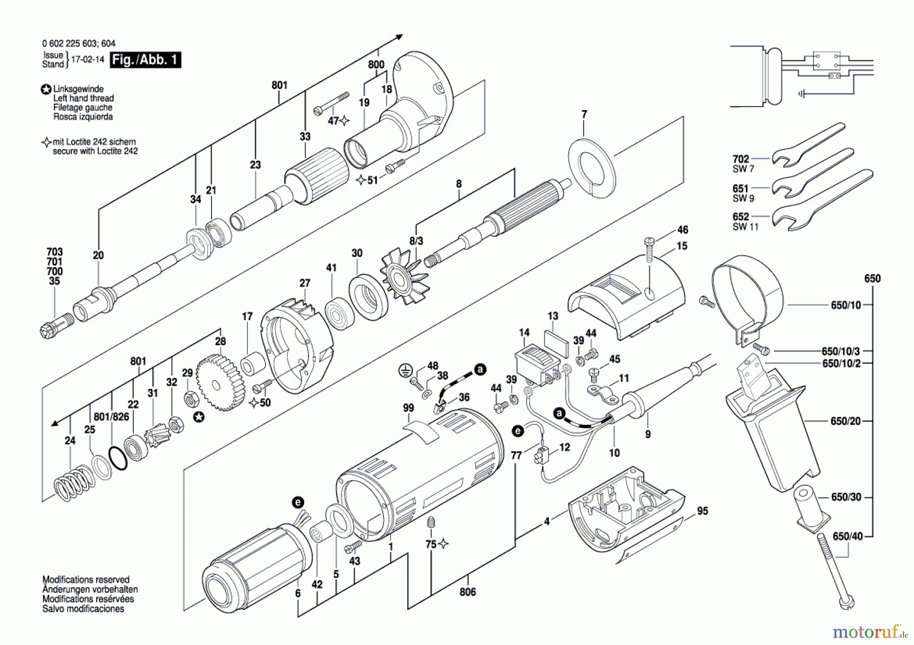  Bosch Werkzeug Geradschleifer ---- Seite 1