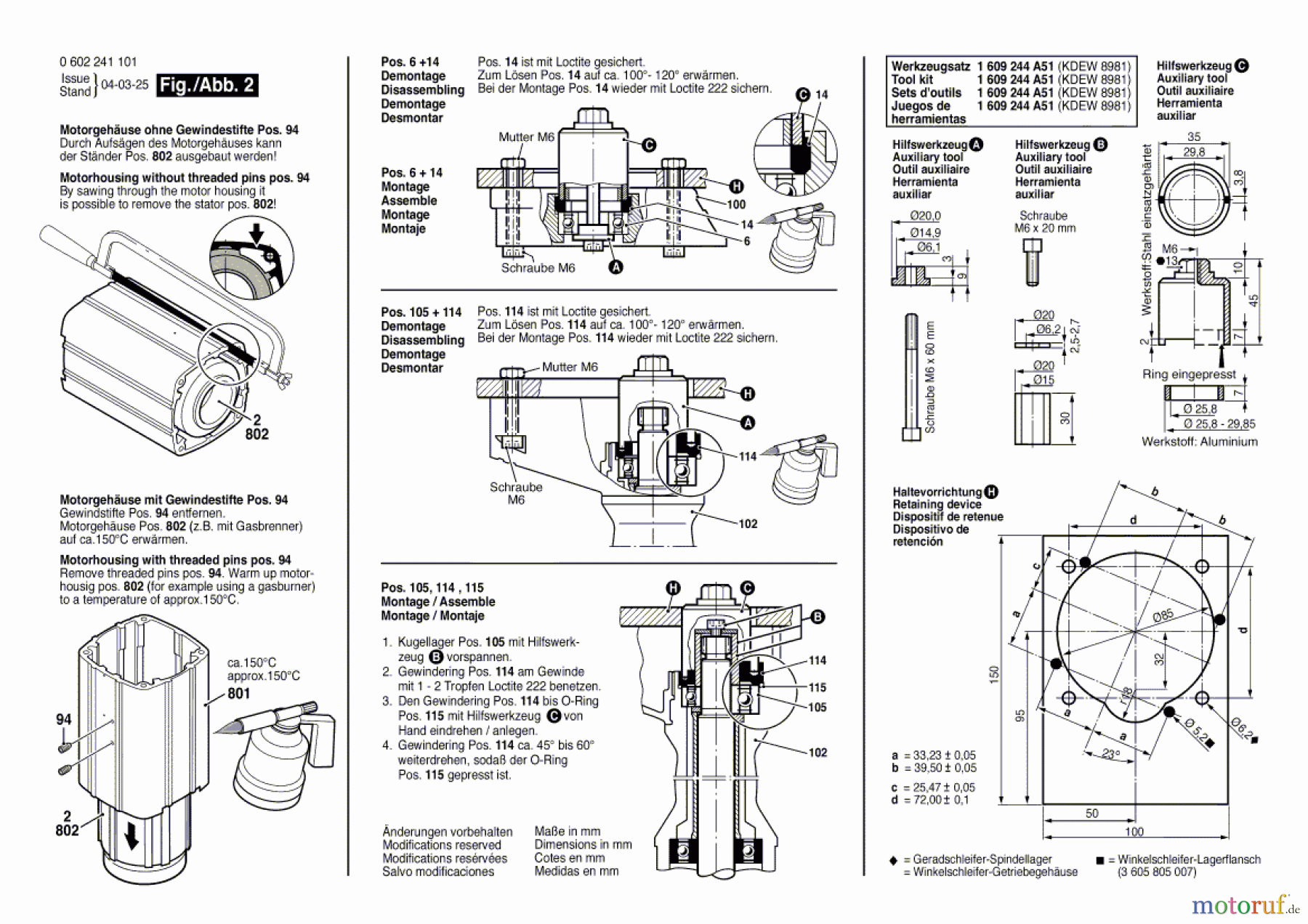  Bosch Werkzeug Hf-Geradschleifer GERADSCHLEIFER 2 241 Seite 2