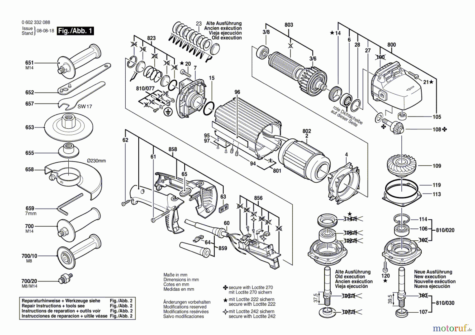  Bosch Werkzeug Hf-Winkelschleifer ---- Seite 1