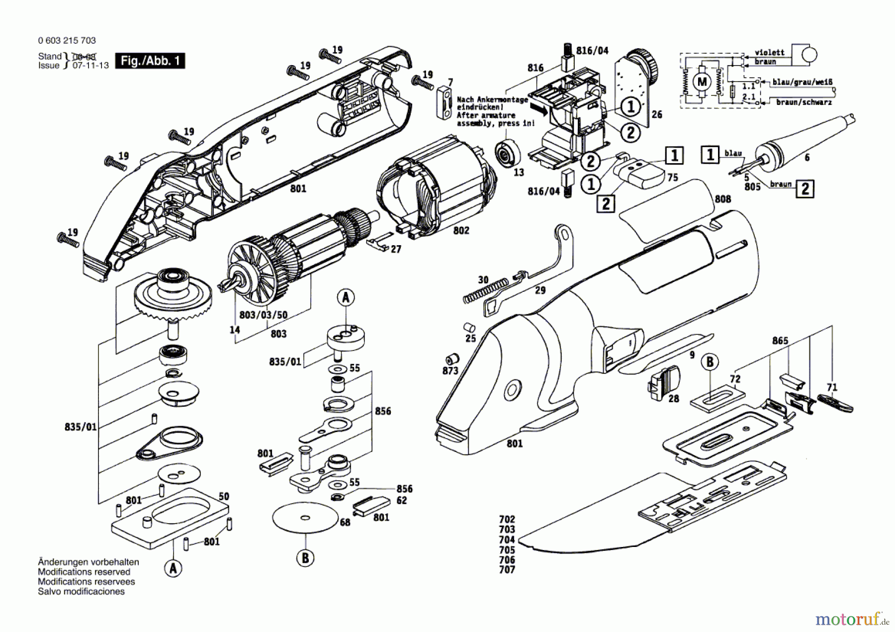  Bosch Werkzeug Feinschnittsäge PFS 280 E Seite 1
