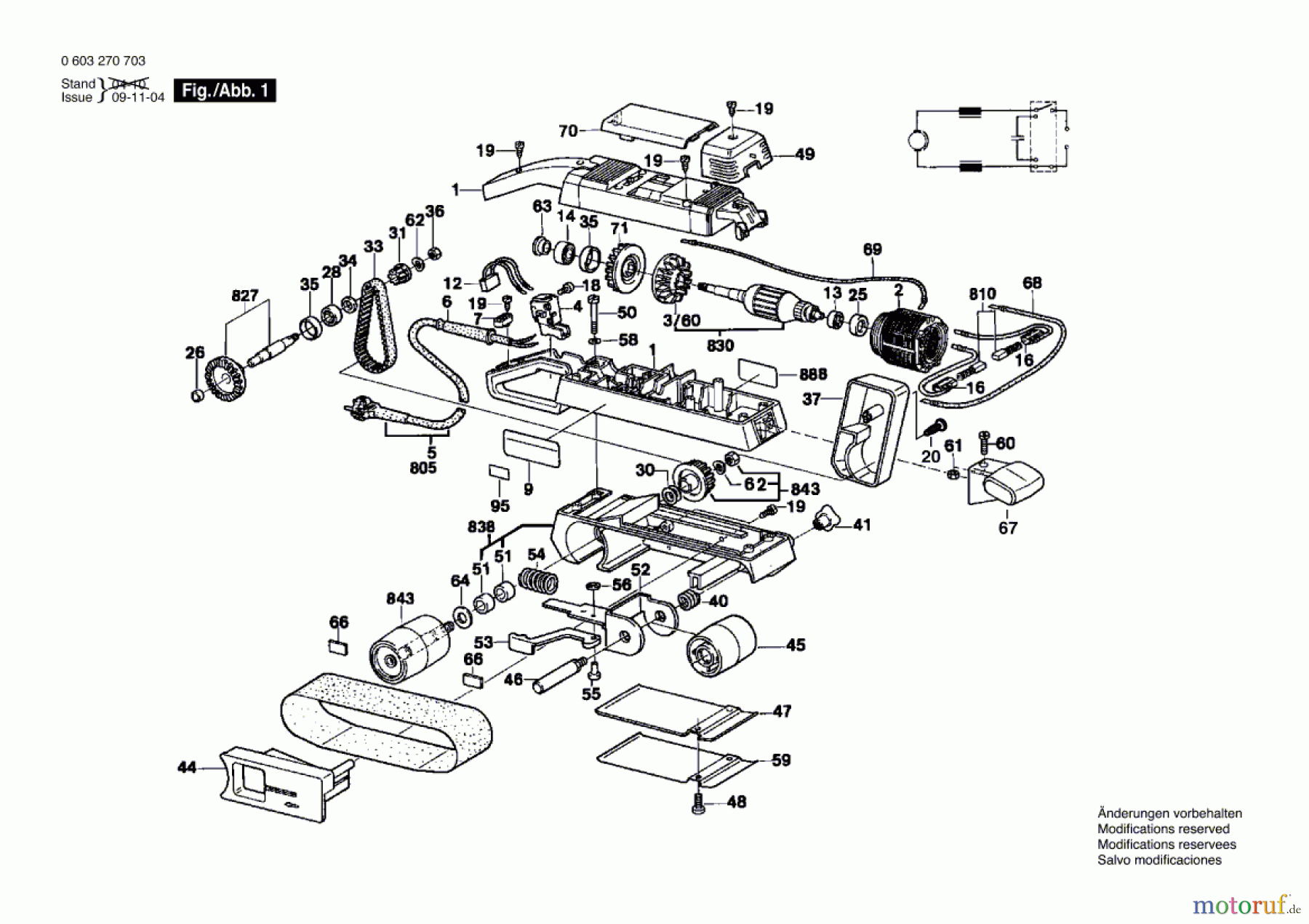  Bosch Werkzeug Bandschleifer PBS 75 E Seite 1