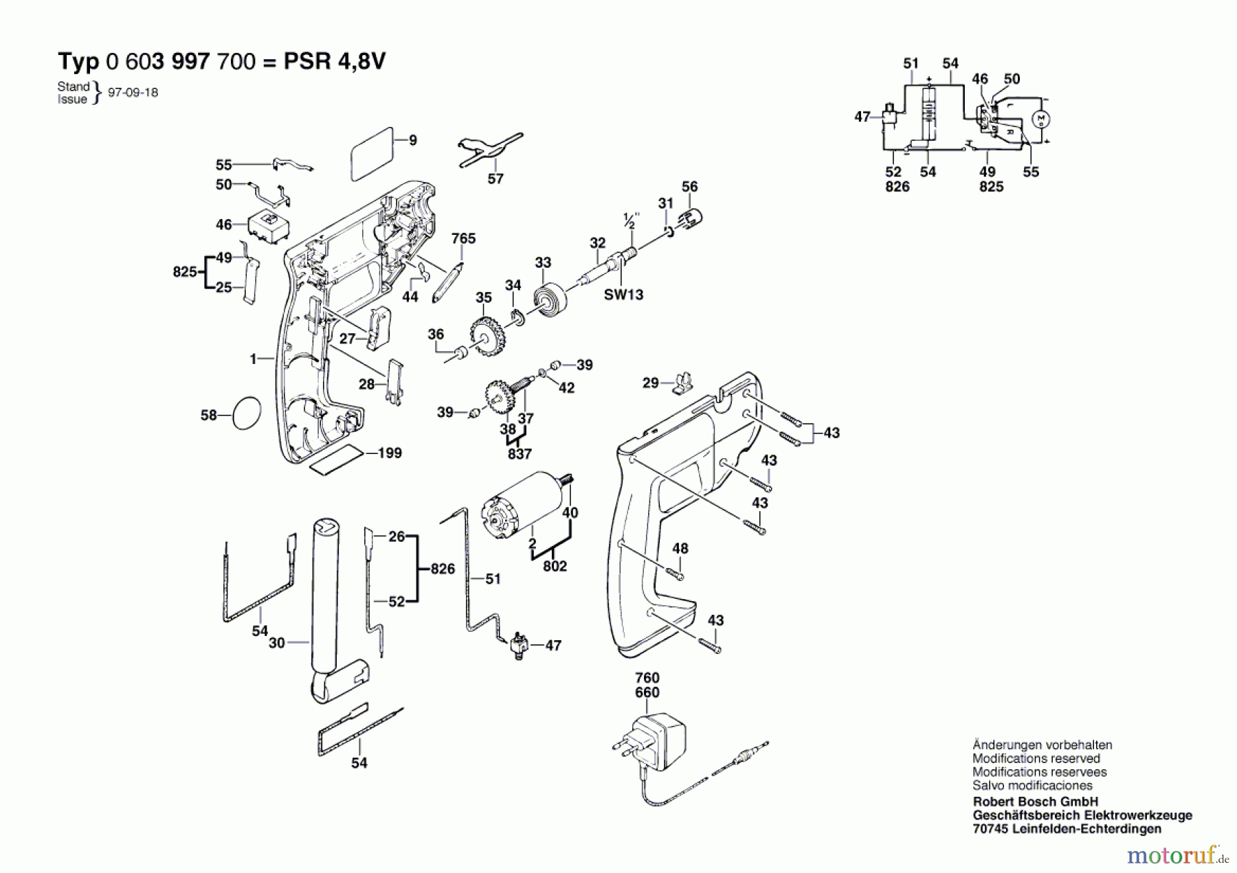  Bosch Akku Werkzeug Gw-Akku-Schrauber PSR 4,8 V Seite 1