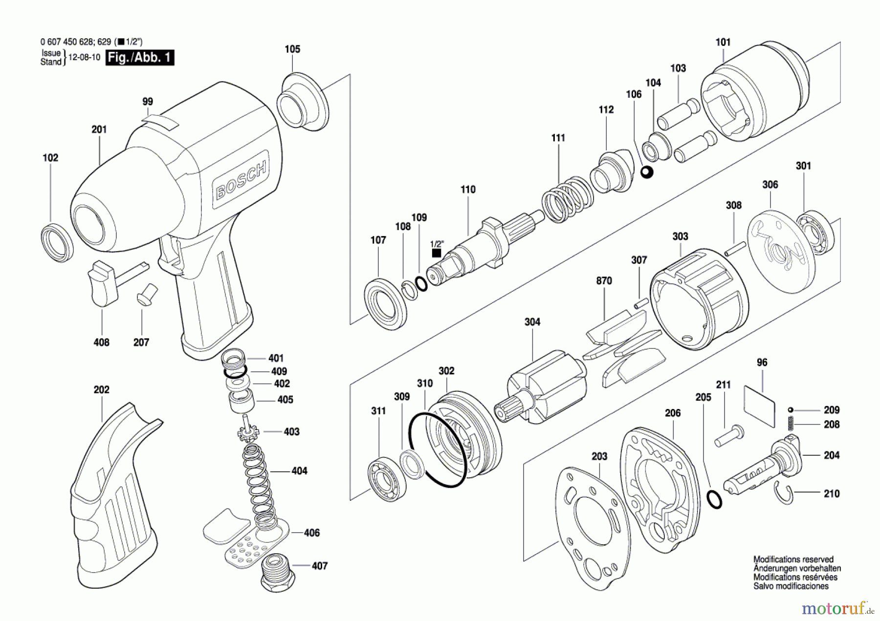  Bosch Werkzeug Schlagschrauber ---- Seite 1