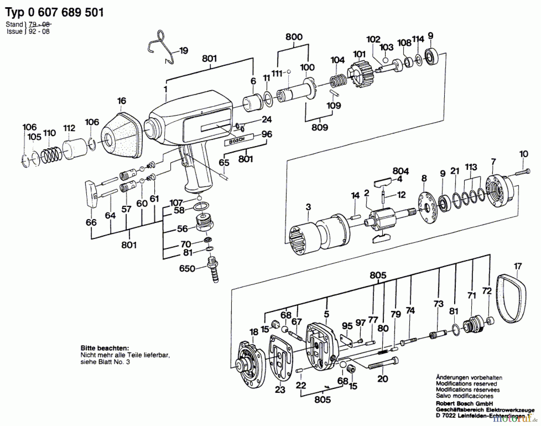  Bosch Werkzeug Schlagschrauber ---- Seite 1