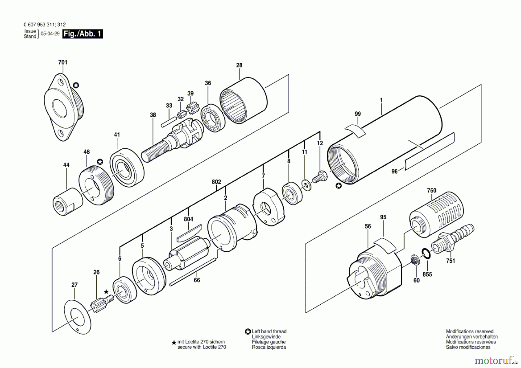  Bosch Werkzeug Einbaumotor 180 WATT-SERIE Seite 1