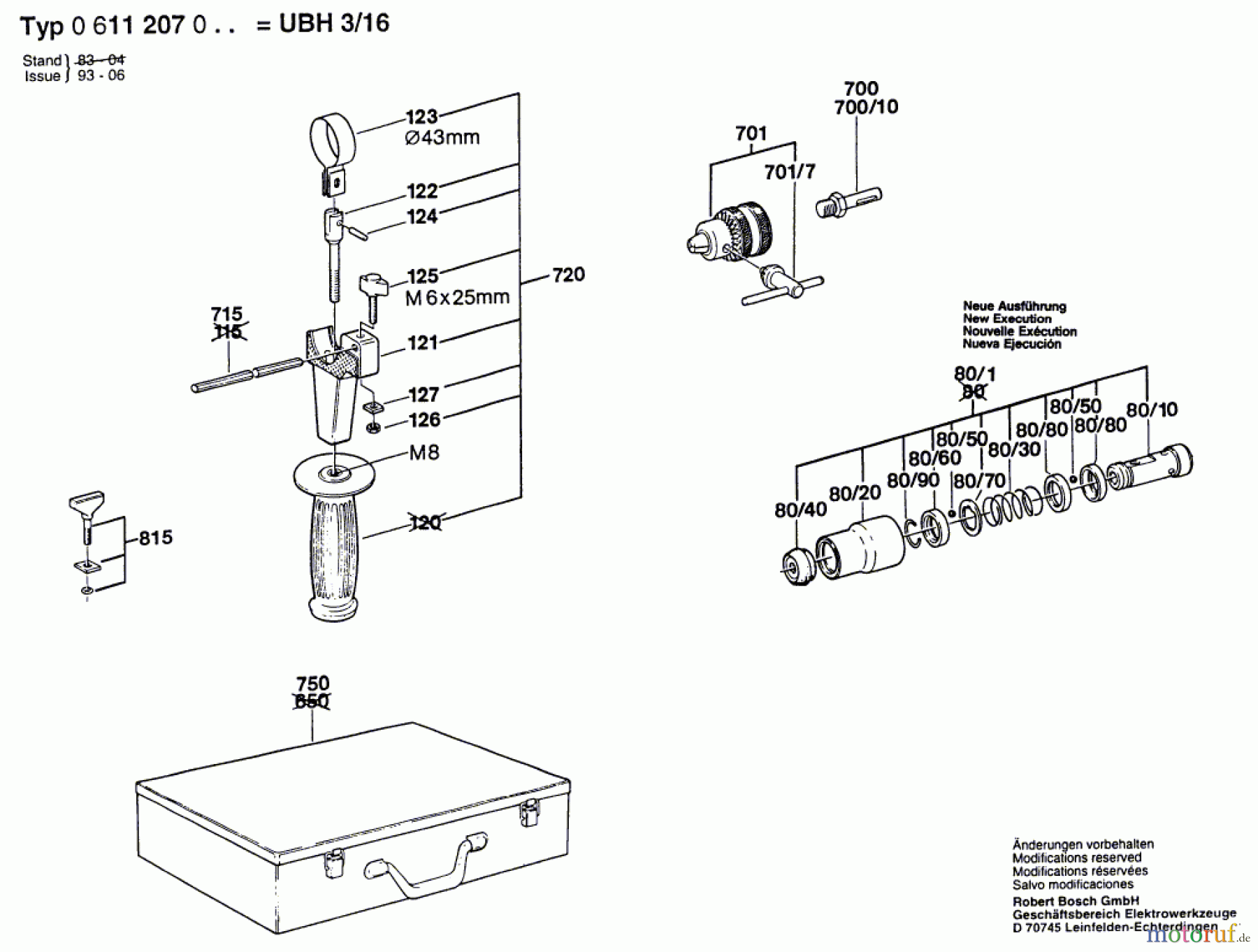  Bosch Werkzeug Bohrhammer UBH 3/16 Seite 2