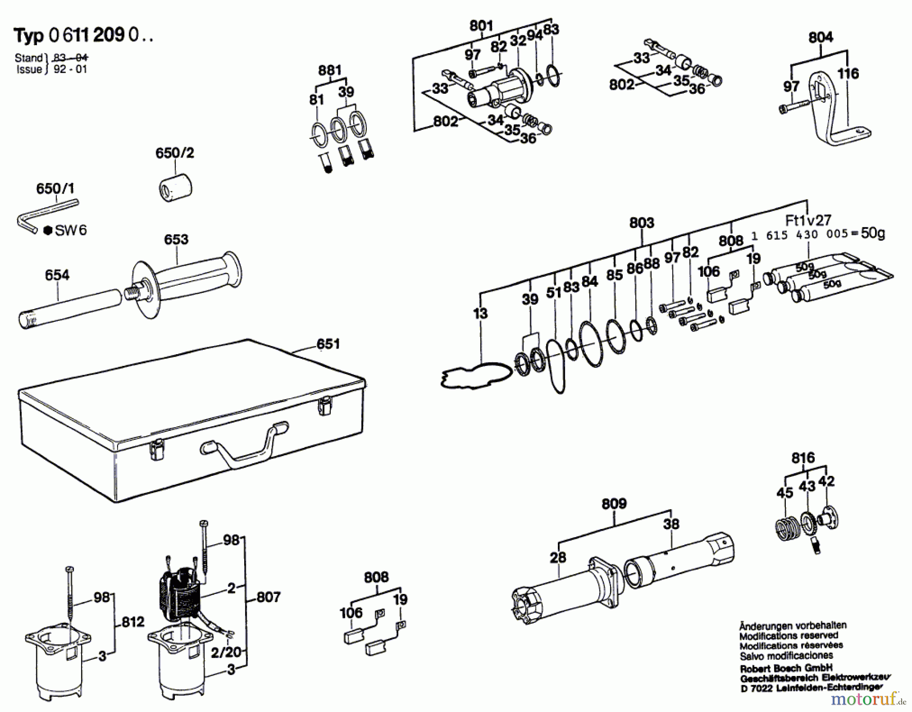  Bosch Werkzeug Bohrhammer UBH 12/50 Seite 2