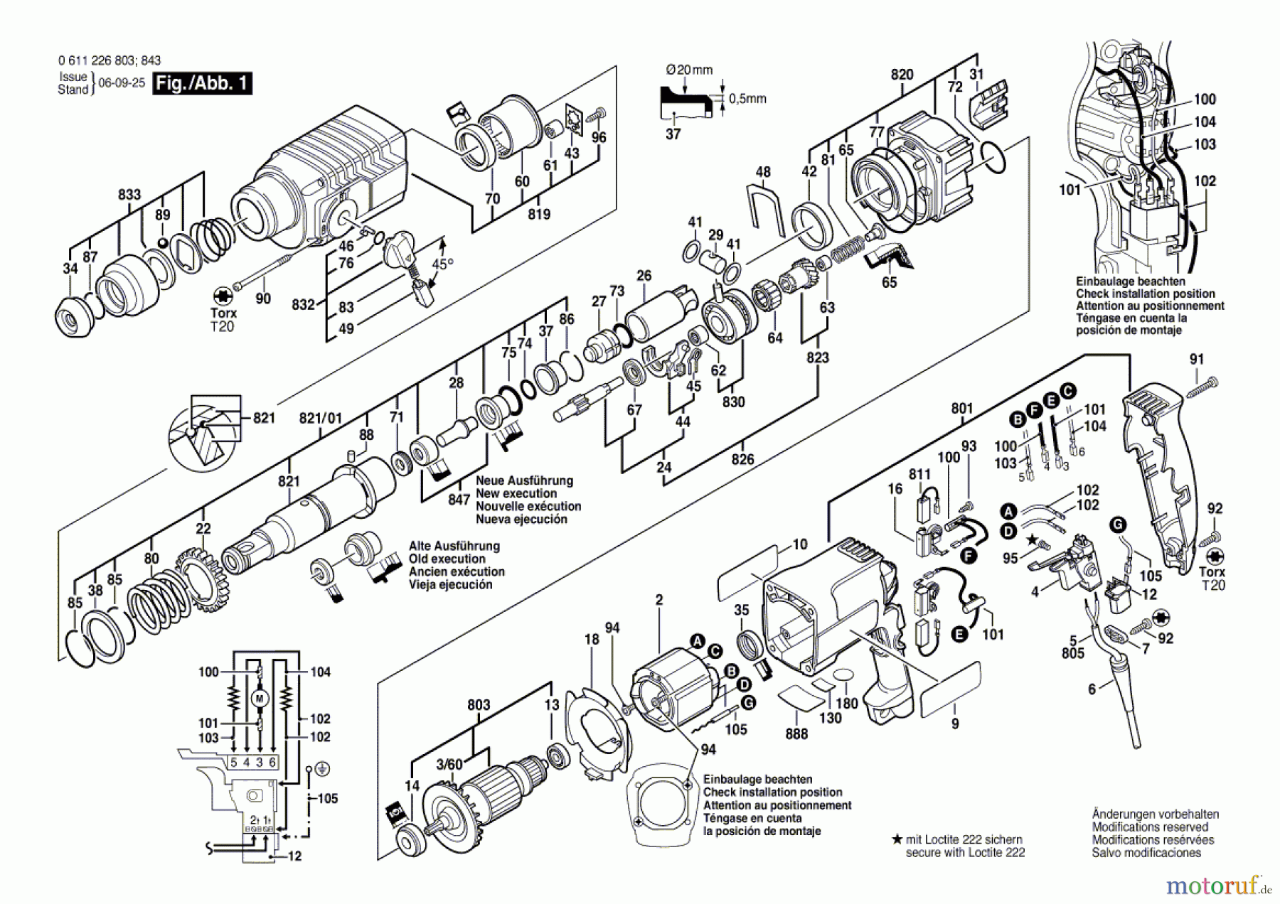  Bosch Werkzeug Bohrhammer GBH 2 SR Seite 1