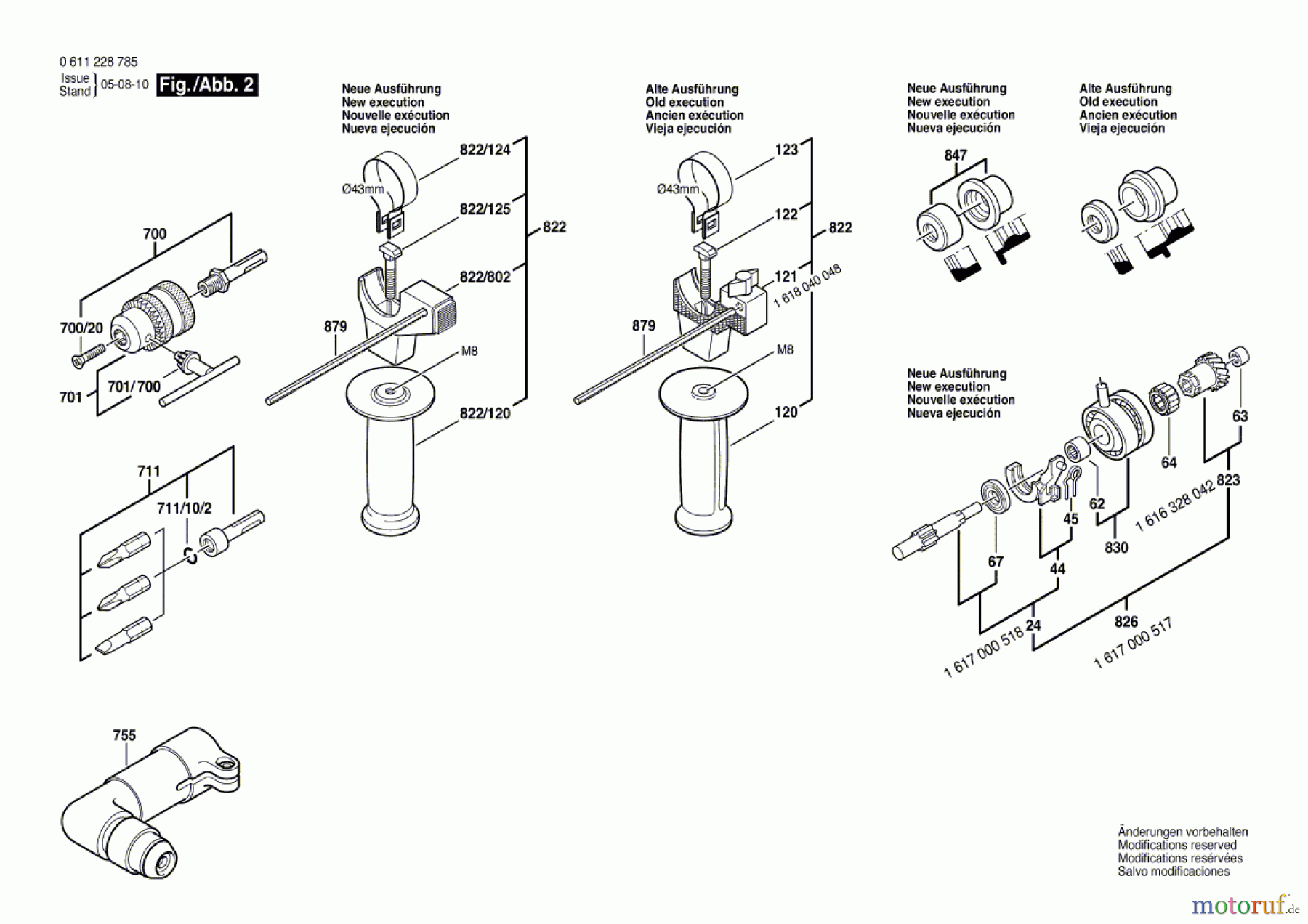  Bosch Werkzeug Bohrhammer BHD-2 Seite 2