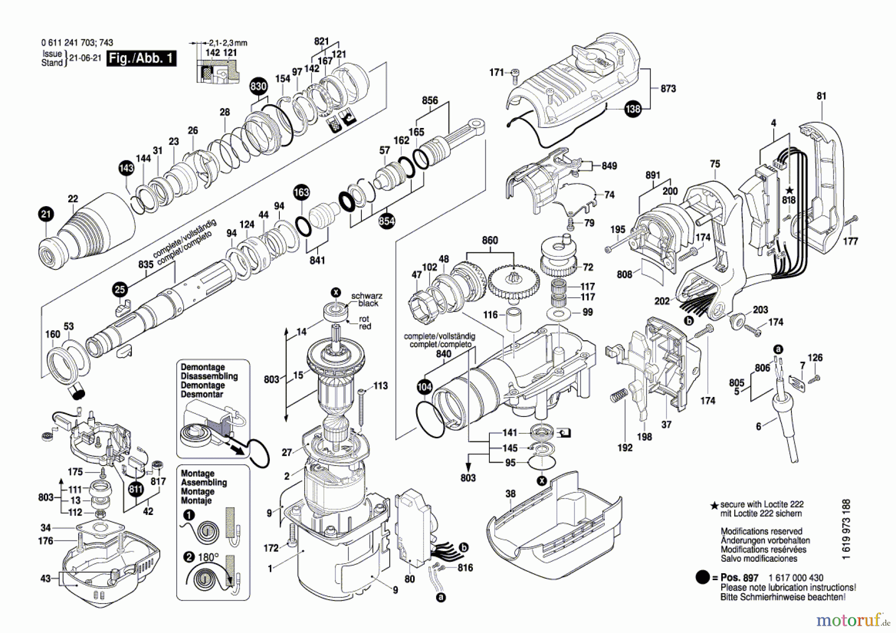  Bosch Werkzeug Bohrhammer GBH 5-40 DE Seite 1