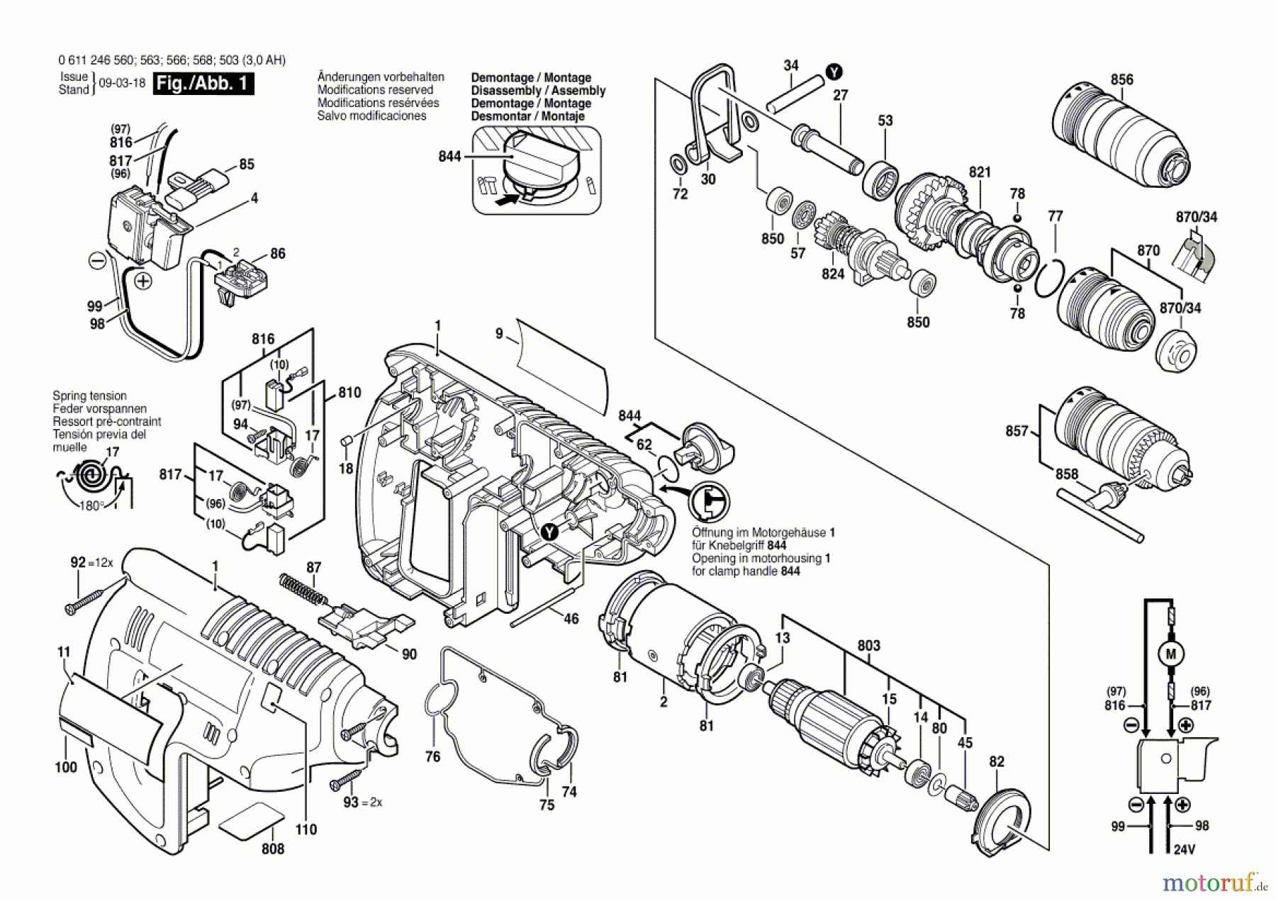  Bosch Werkzeug Bohrhammer GBH 24 VFR Seite 1