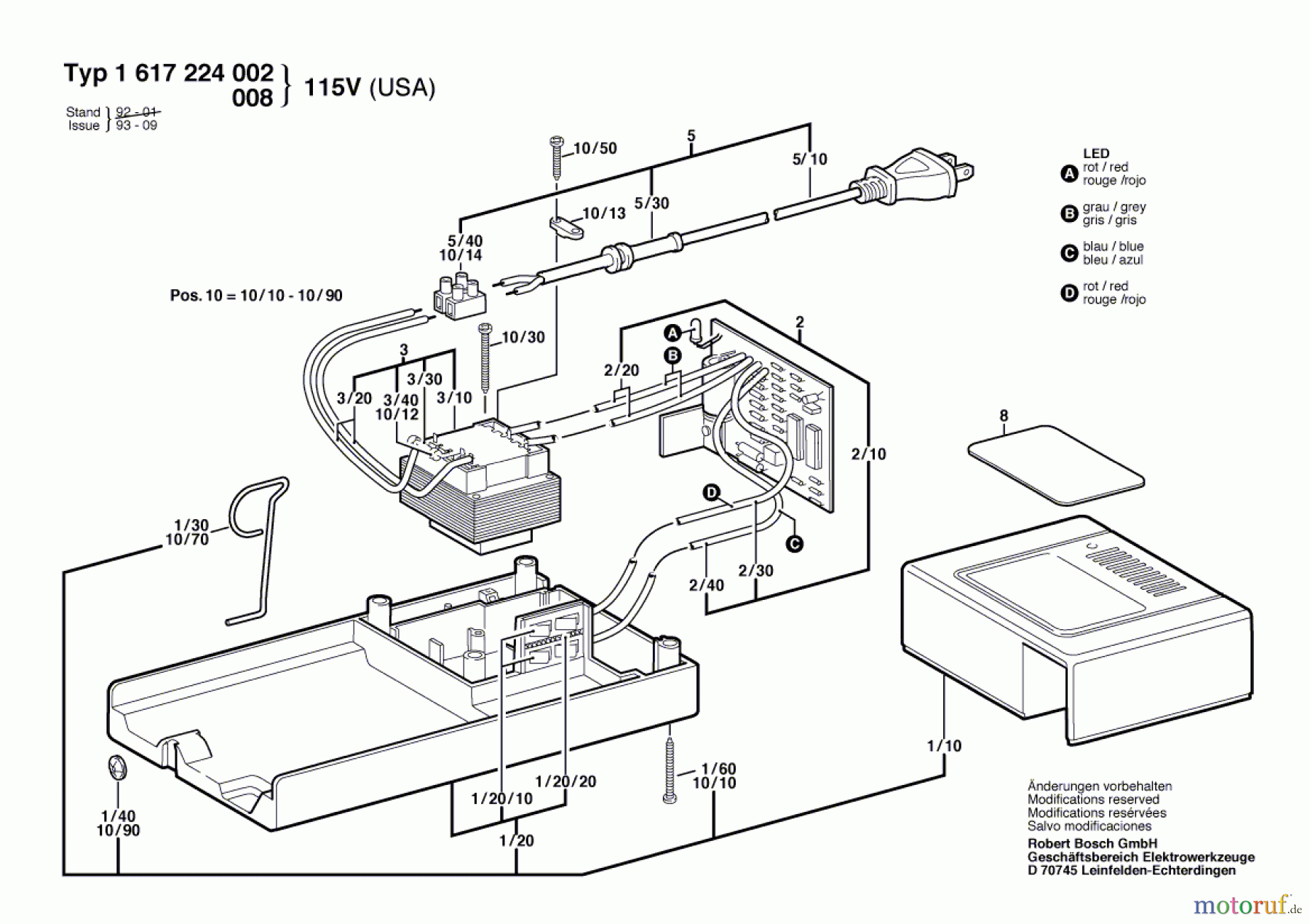  Bosch Werkzeug Batterie-Ladegerät ---- Seite 1