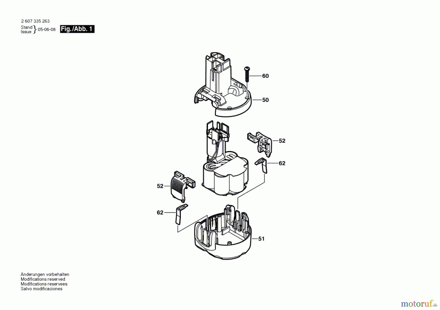  Bosch Werkzeug Einschub-Akkupaket ---- Seite 1