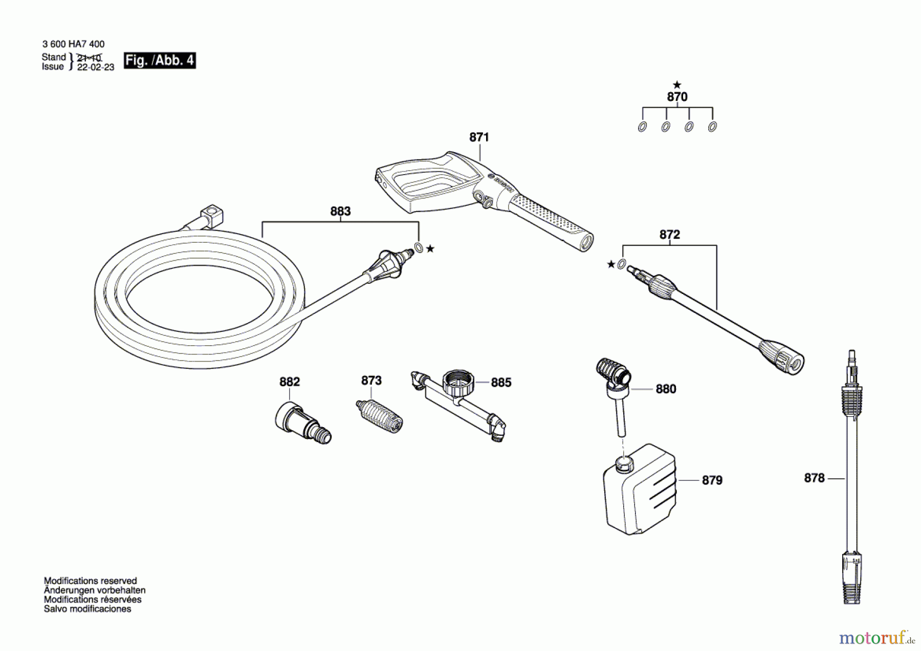  Bosch Wassertechnik Hochdruckreiniger AQT 45-14 X Seite 4