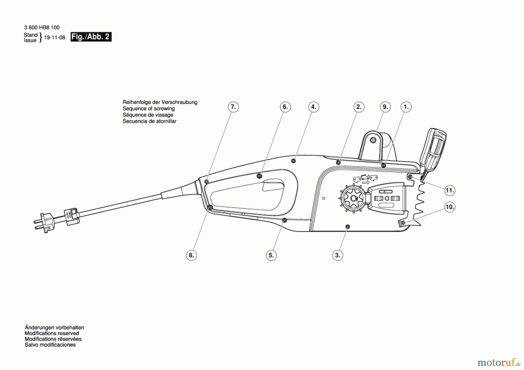  Bosch Gartengeräte Kettensäge UniversalChain 35 Seite 2