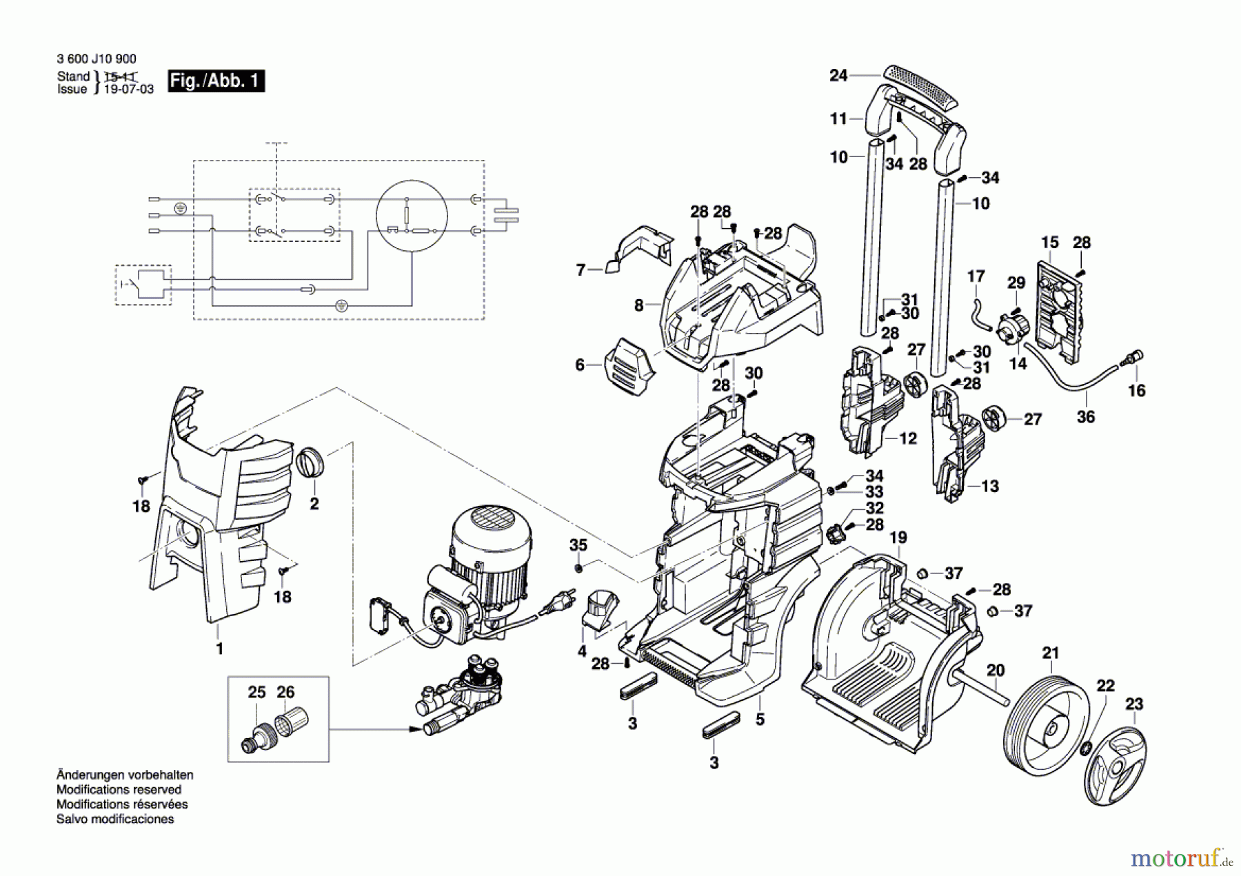  Bosch Wassertechnik Hochdruckreiniger GHP 500 X Seite 1