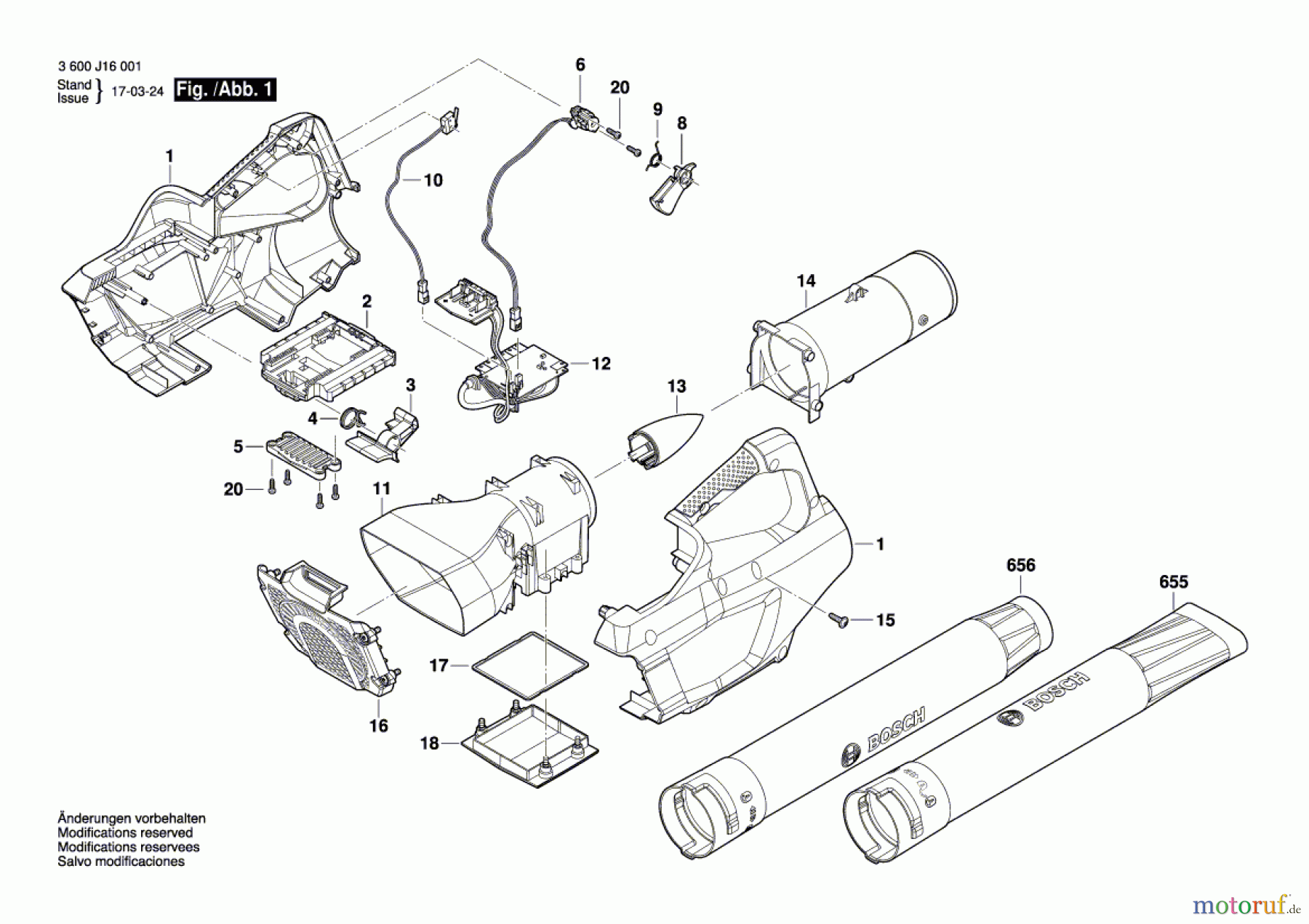  Bosch Gartengeräte Gartensaug-/blasgerät GBL 860 Seite 1