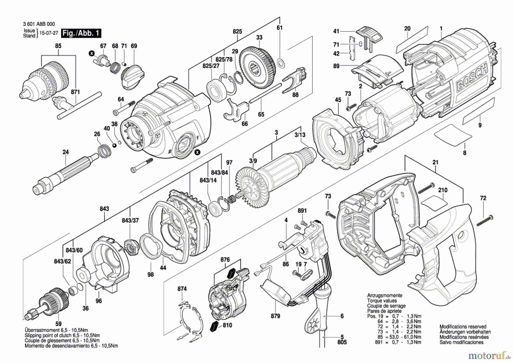  Bosch Werkzeug Schlagbohrmaschine GSB 162-2 RE Seite 1