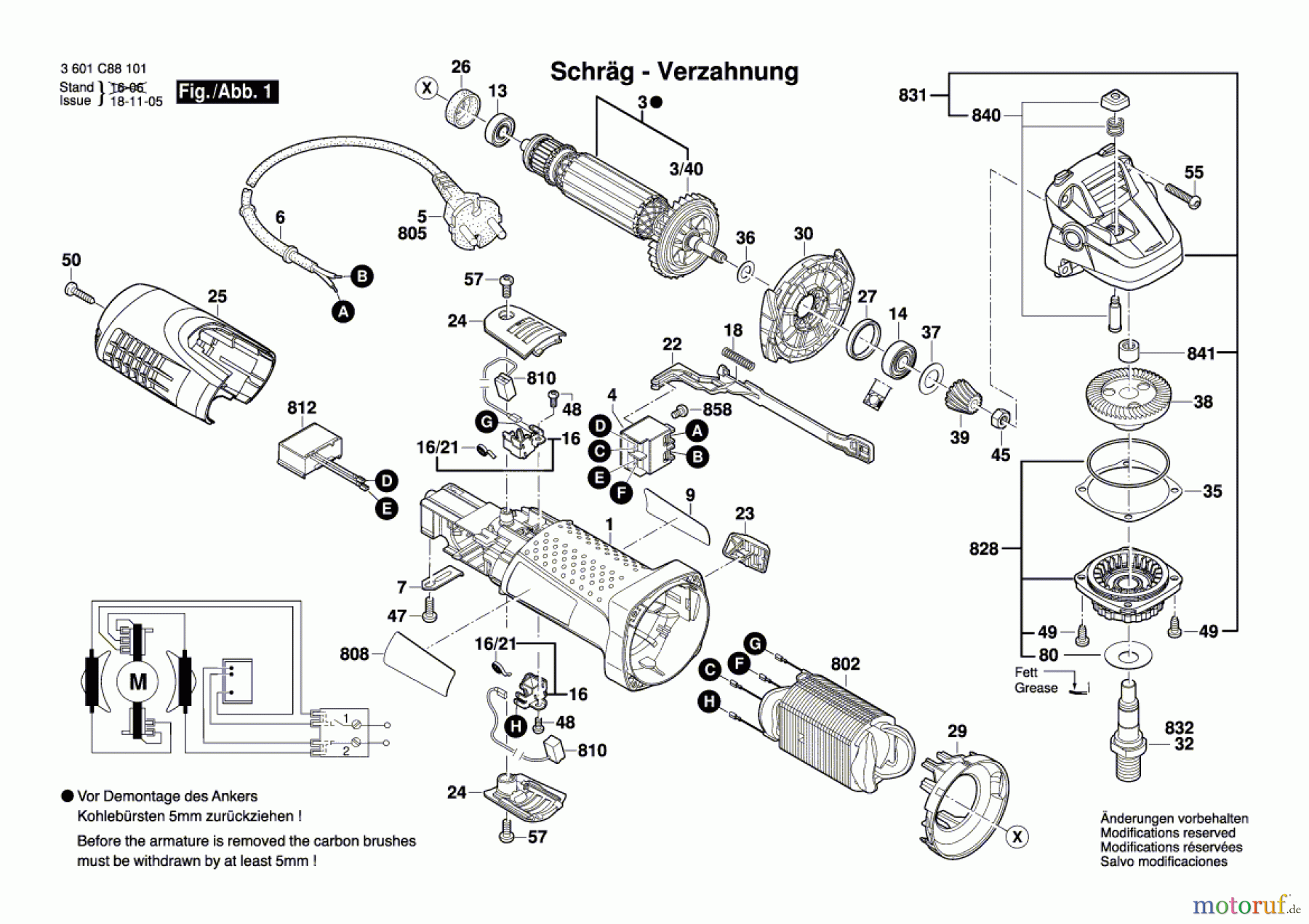  Bosch Werkzeug Winkelschleifer GWS 7-115 Seite 1