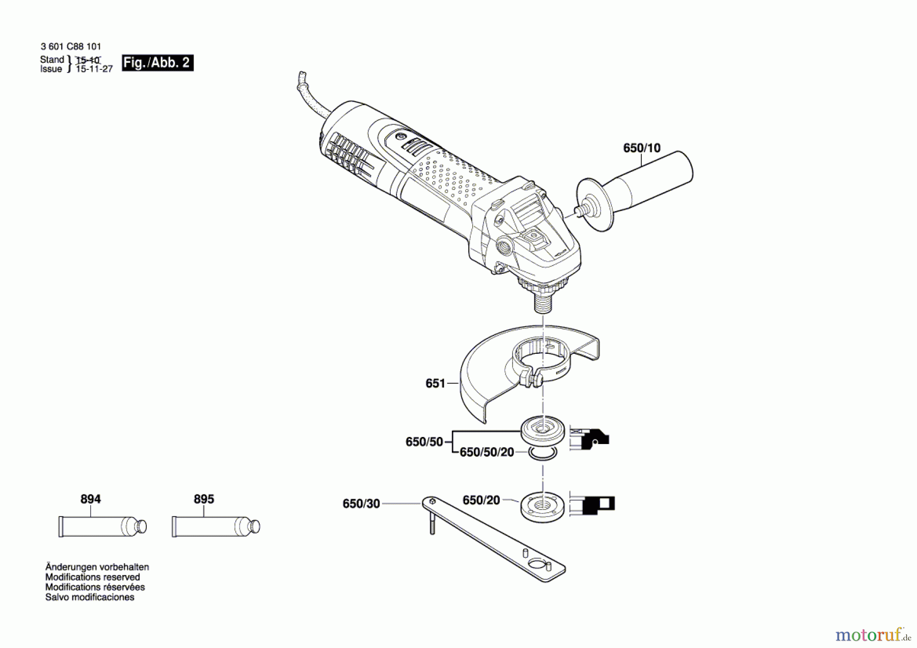  Bosch Werkzeug Winkelschleifer GWS 7-115 Seite 2