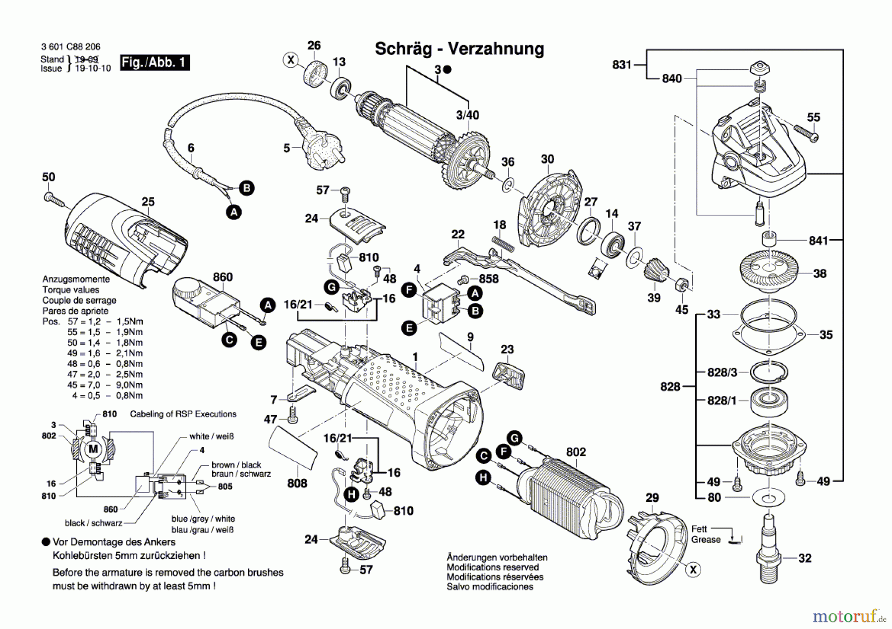  Bosch Werkzeug Winkelschleifer GWS 7-115 E Seite 1