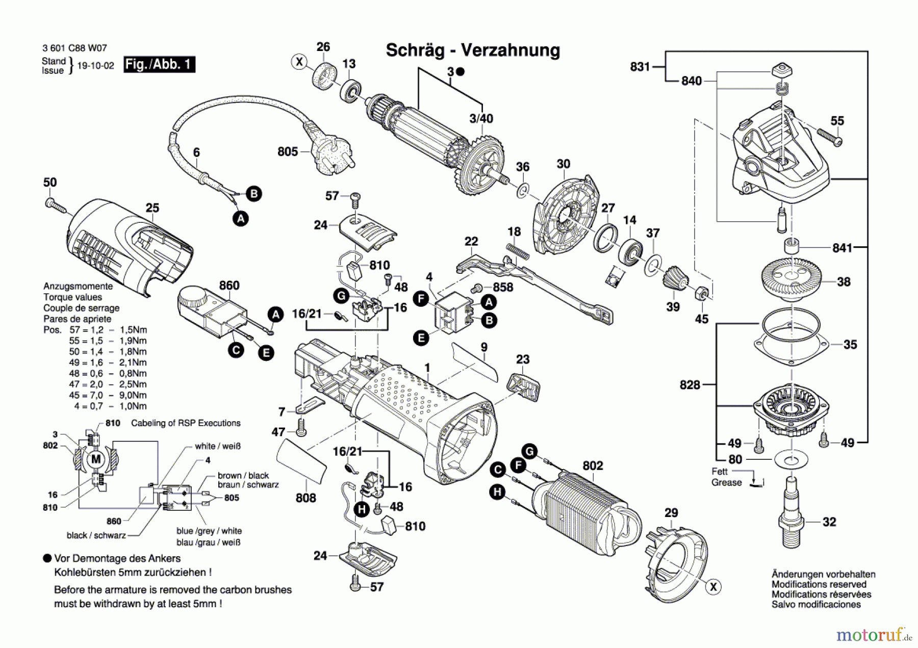  Bosch Werkzeug Winkelschleifer EWS 7-125-E BASIC Seite 1