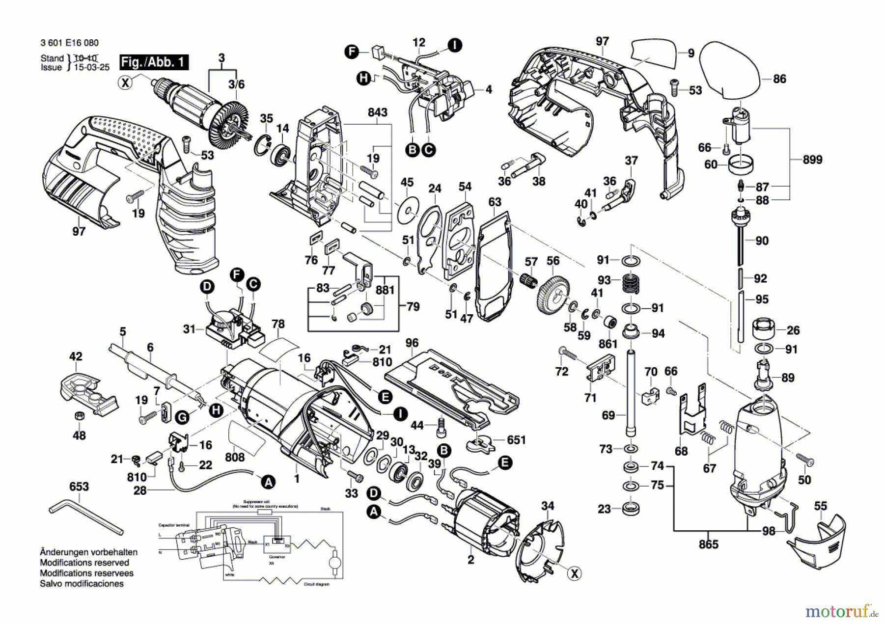  Bosch Werkzeug Stichsäge GST 25 Metal Seite 1