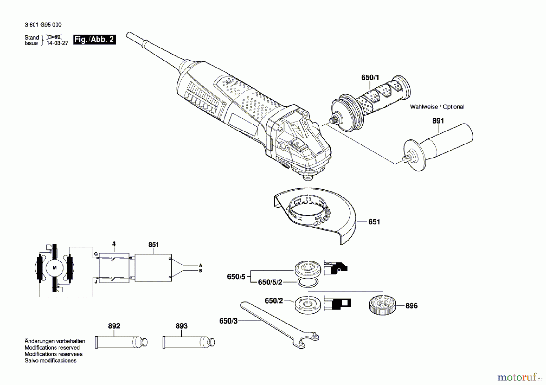  Bosch Werkzeug Winkelschleifer GWS 15-125 CI Seite 2