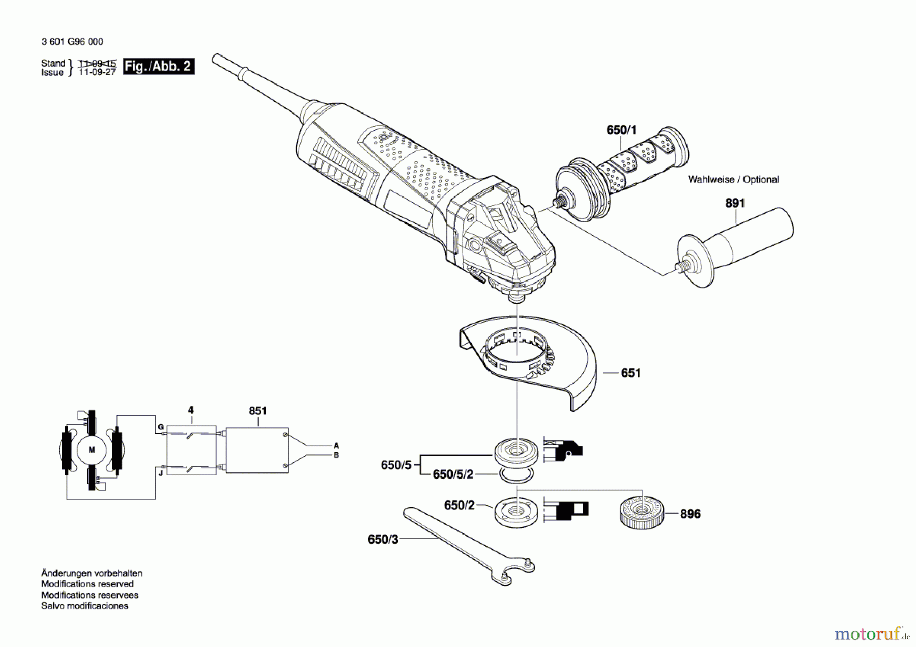  Bosch Werkzeug Winkelschleifer GWS 15-125 CIE Seite 2