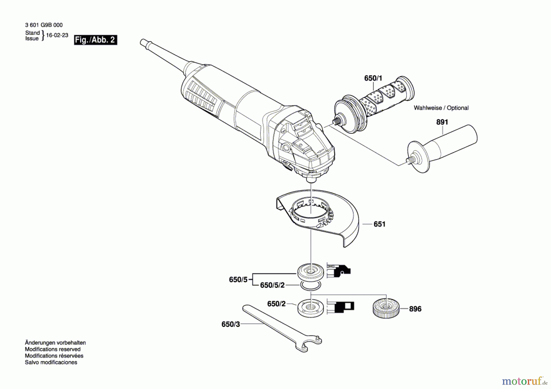  Bosch Werkzeug Winkelschleifer GWS 9-125 Seite 2