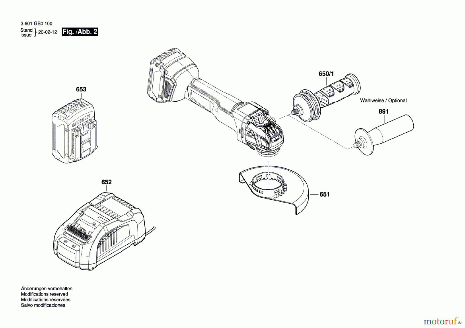  Bosch Akku Werkzeug Akku-Winkelschleifer GWX 18V-10 Seite 2