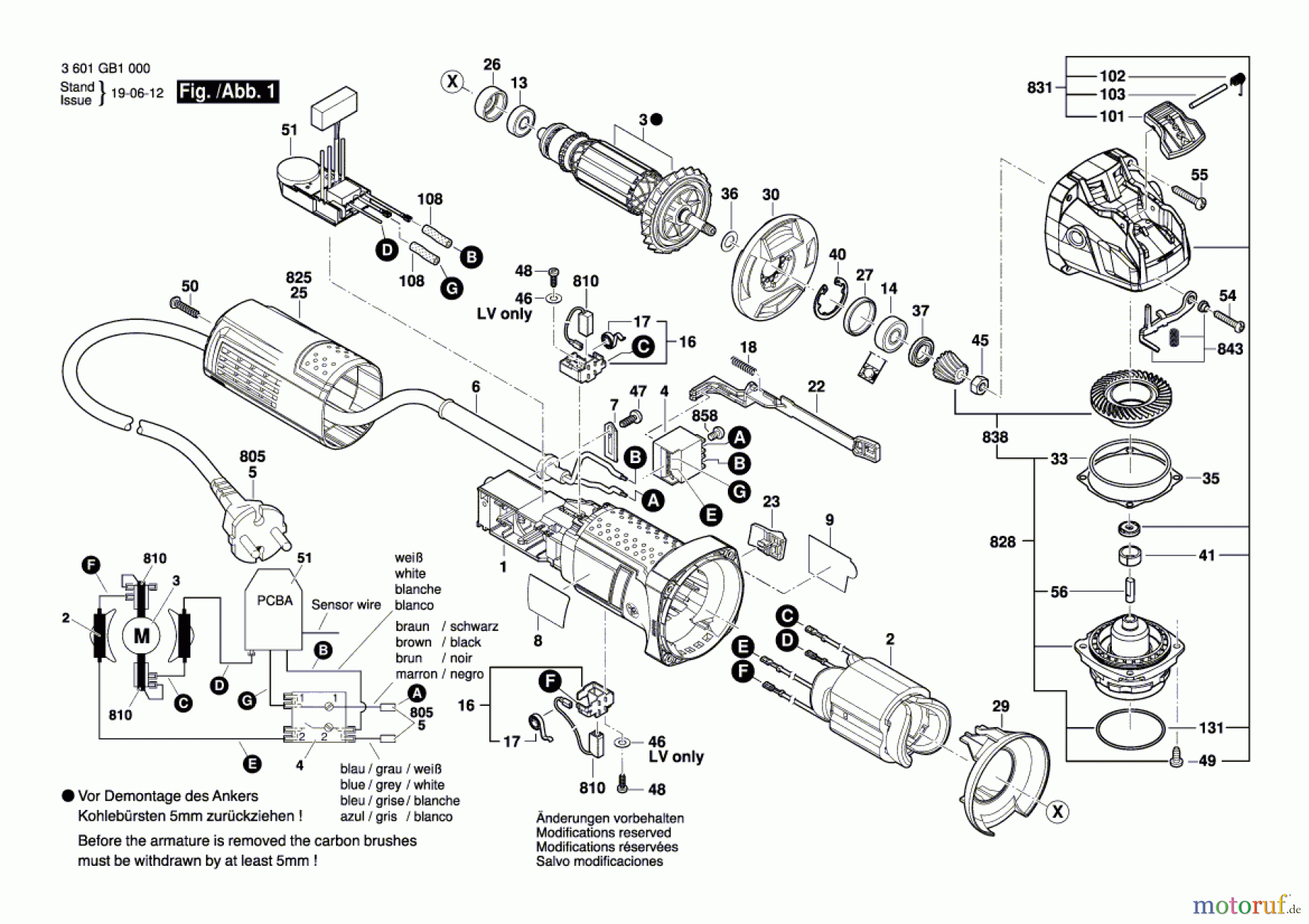  Bosch Werkzeug Winkelschleifer GWX 9-115 S Seite 1