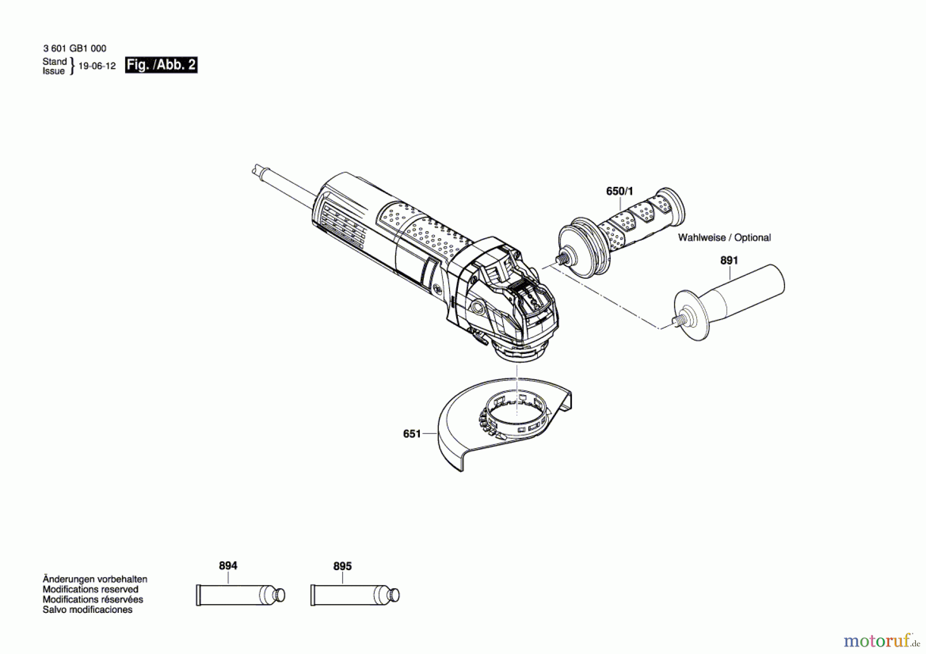  Bosch Werkzeug Winkelschleifer GWX 9-115 S Seite 2