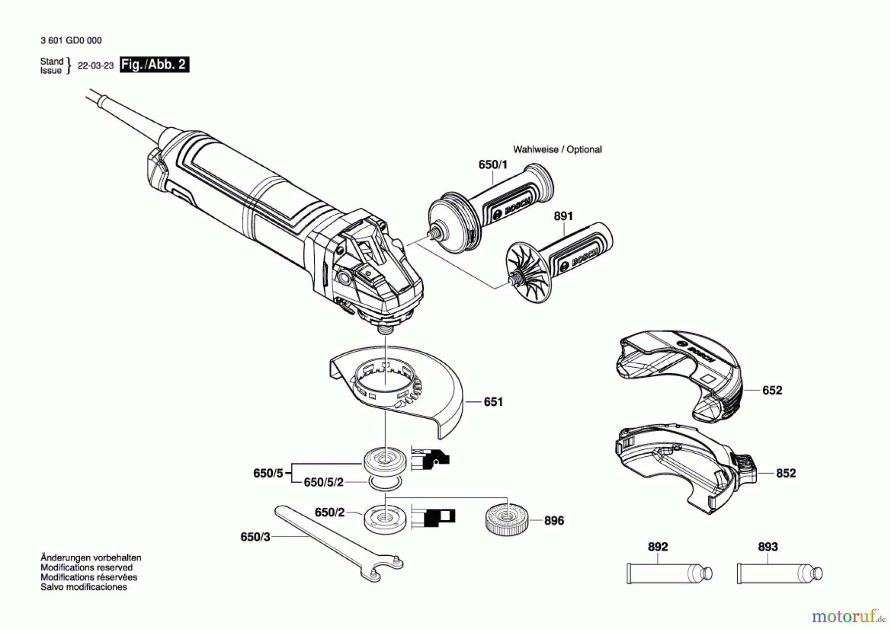  Bosch Werkzeug Winkelschleifer GWS 14-125 Seite 2