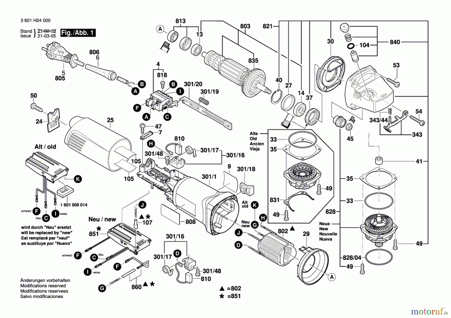  Bosch Werkzeug Winkelschleifer GWS 14-125 CIE Seite 1