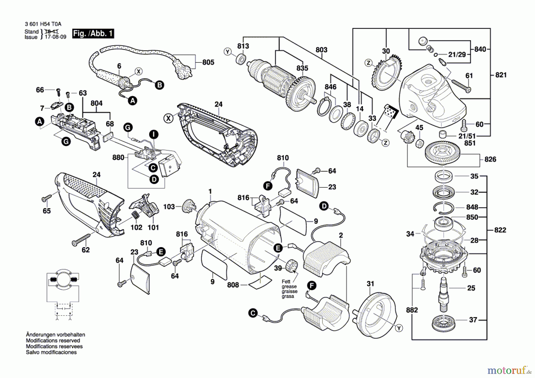  Bosch Werkzeug Winkelschleifer BAG 230-1 CLB Seite 1