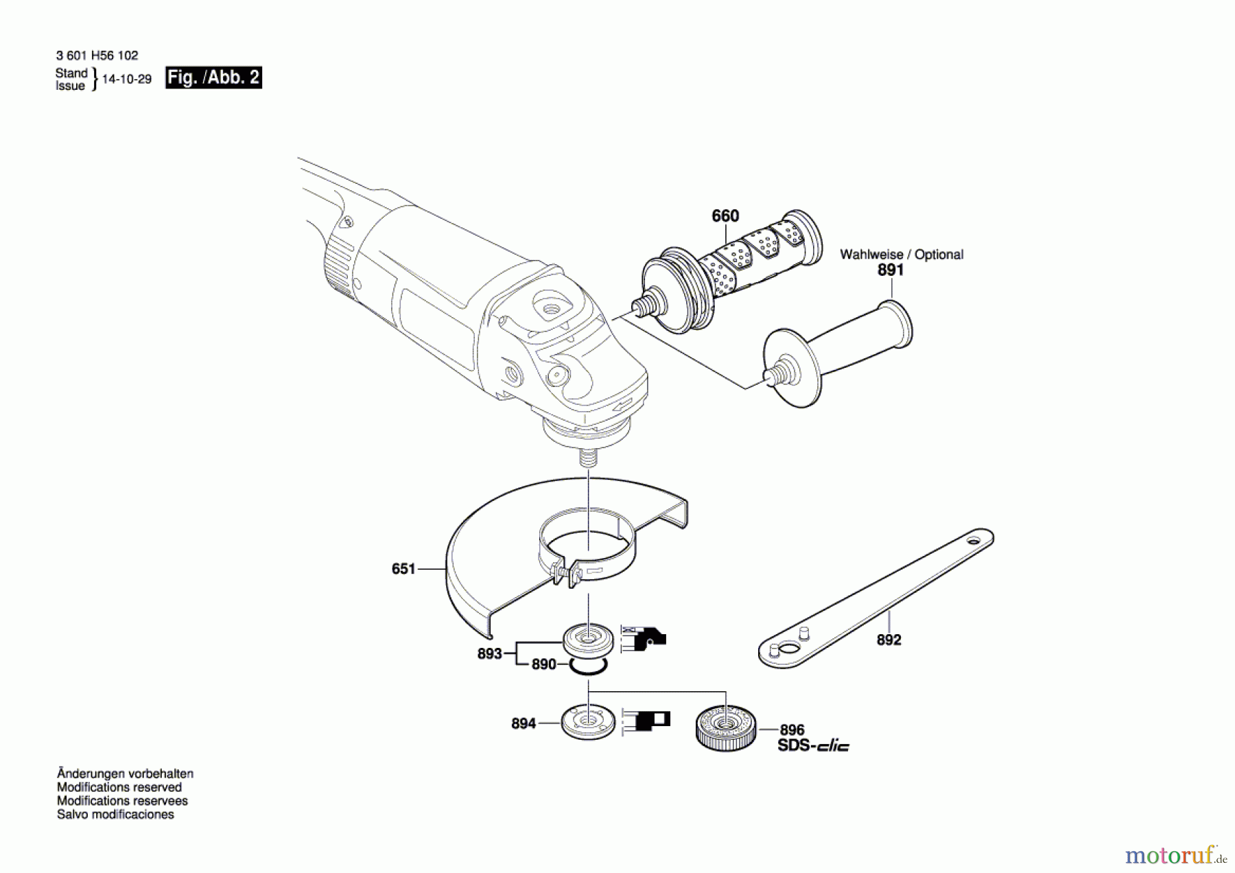  Bosch Werkzeug Winkelschleifer GWS 26-230 JH Seite 2